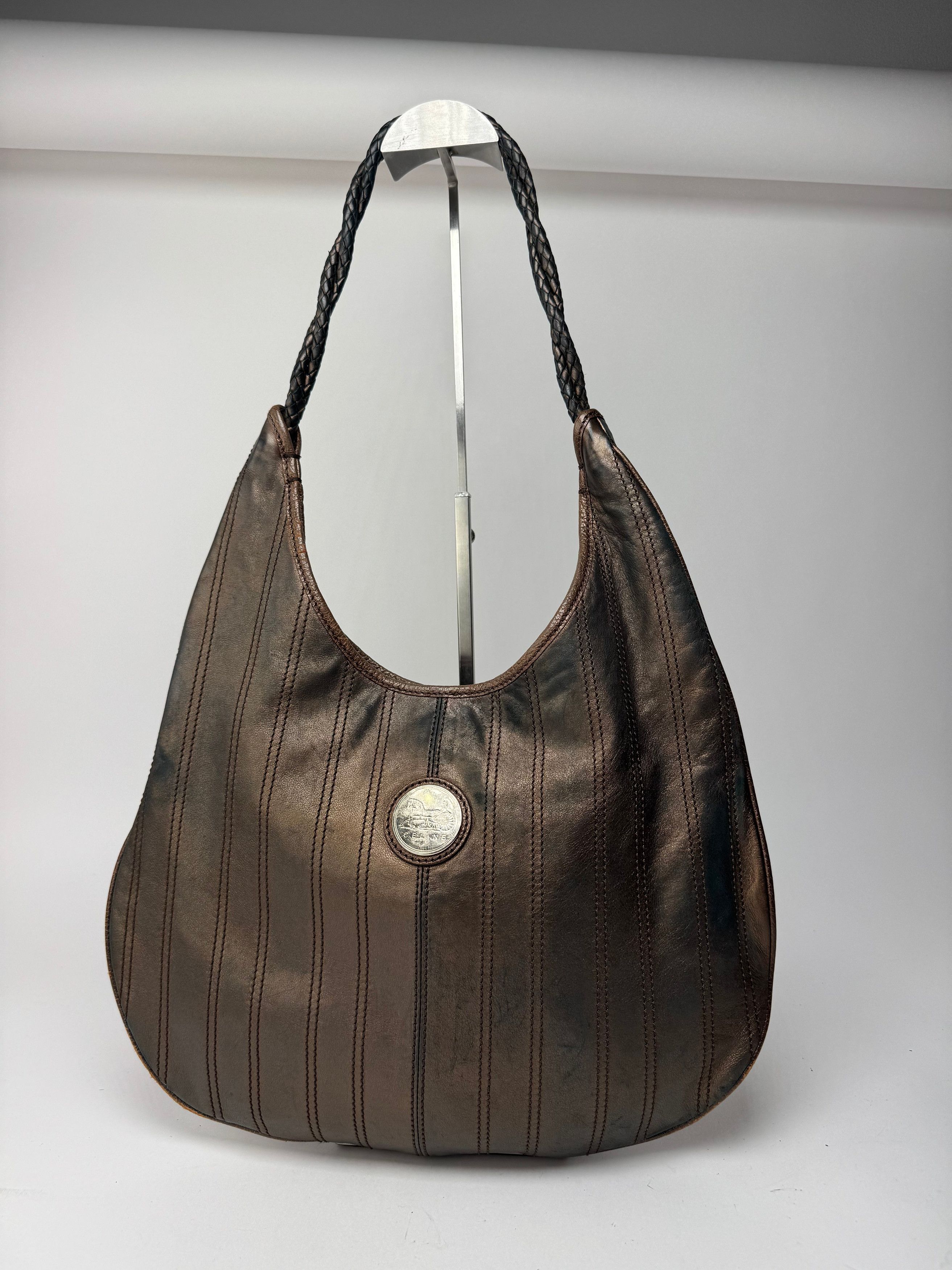 Celine Vintage Leather bag bronze brown Size ONE SIZE - 12 Thumbnail