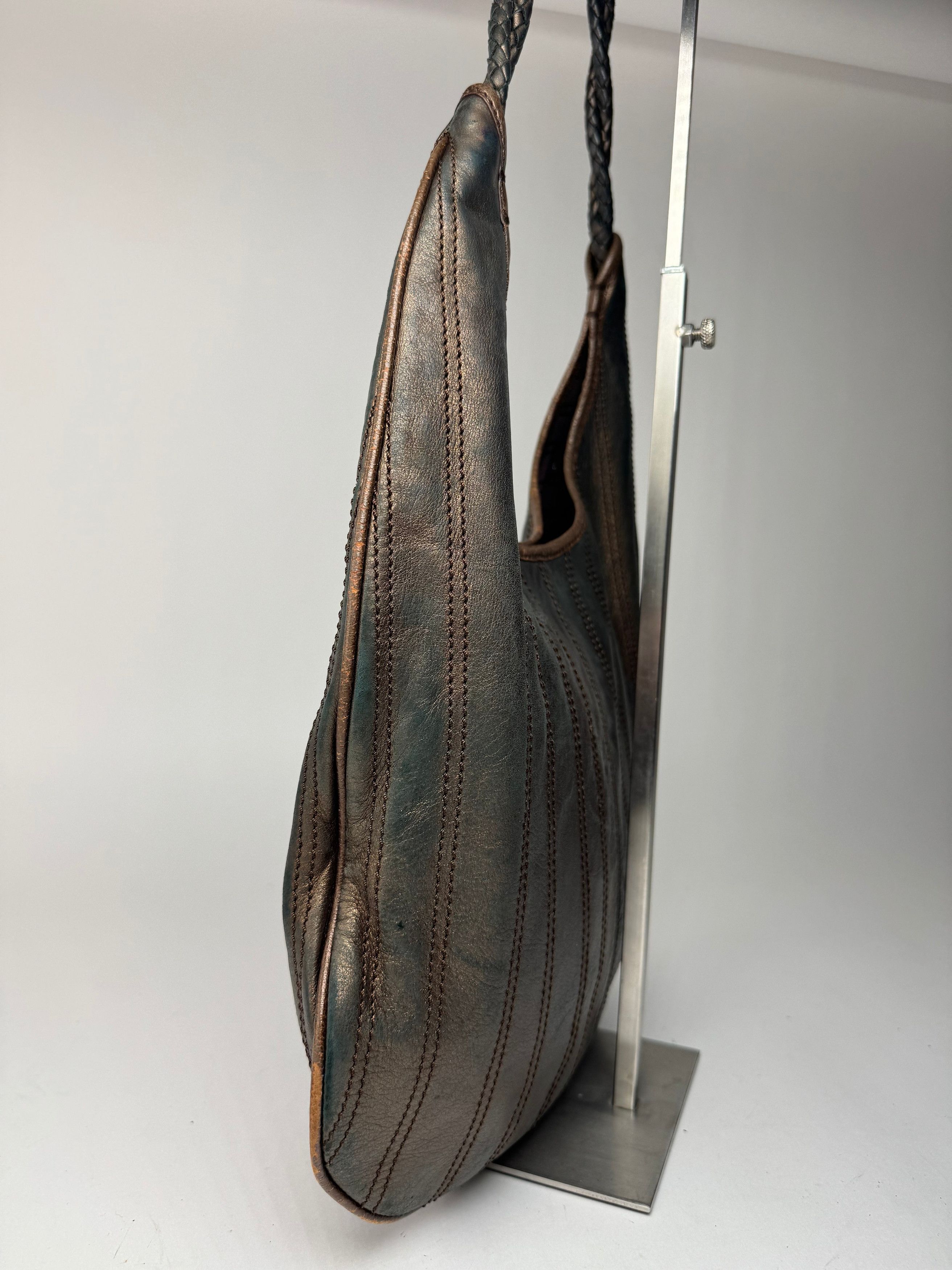 Celine Vintage Leather bag bronze brown Size ONE SIZE - 6 Thumbnail