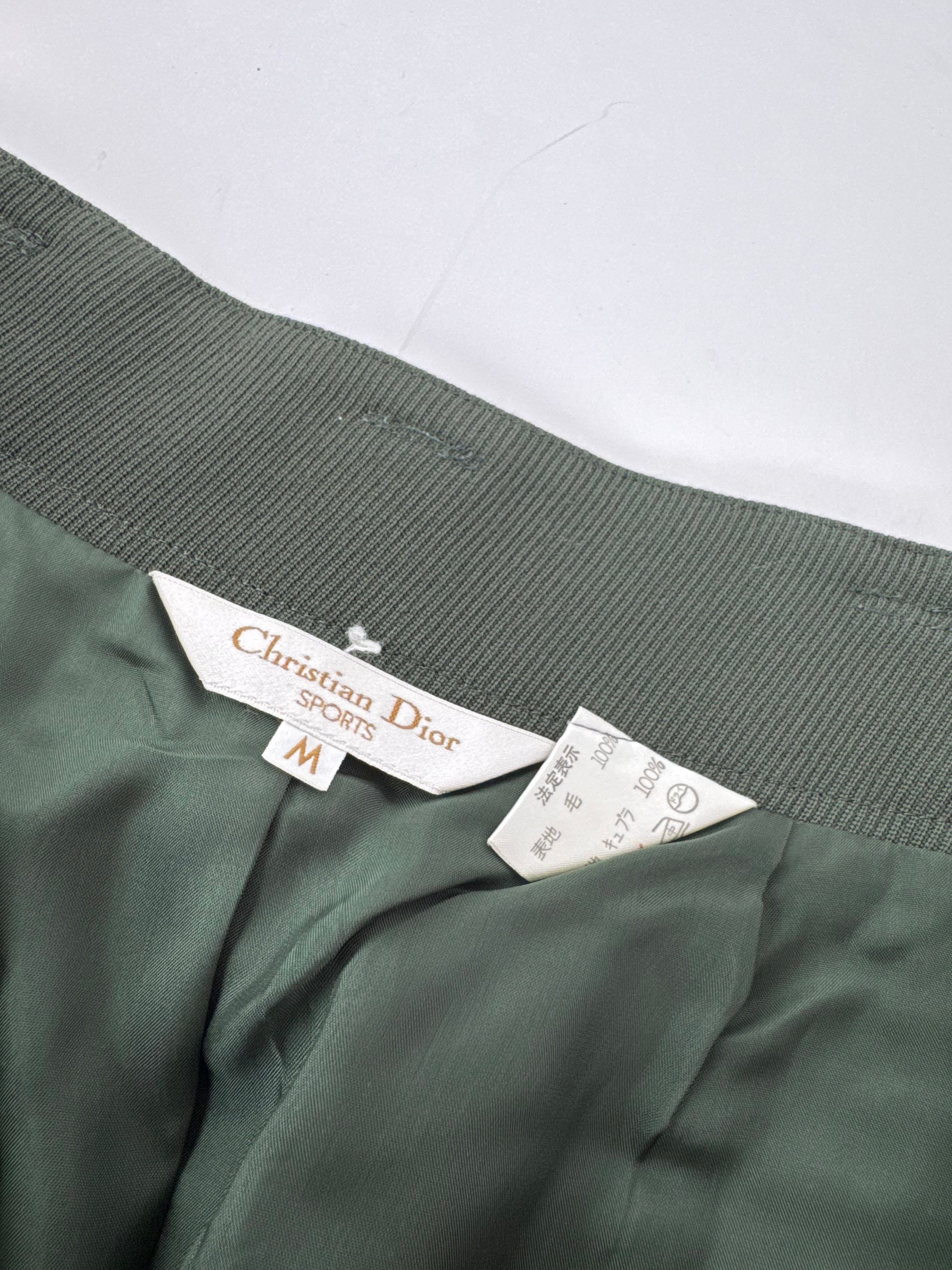 Dior Vintage Wool skirt Green M Size 30" / US 8 / IT 44 - 12 Thumbnail