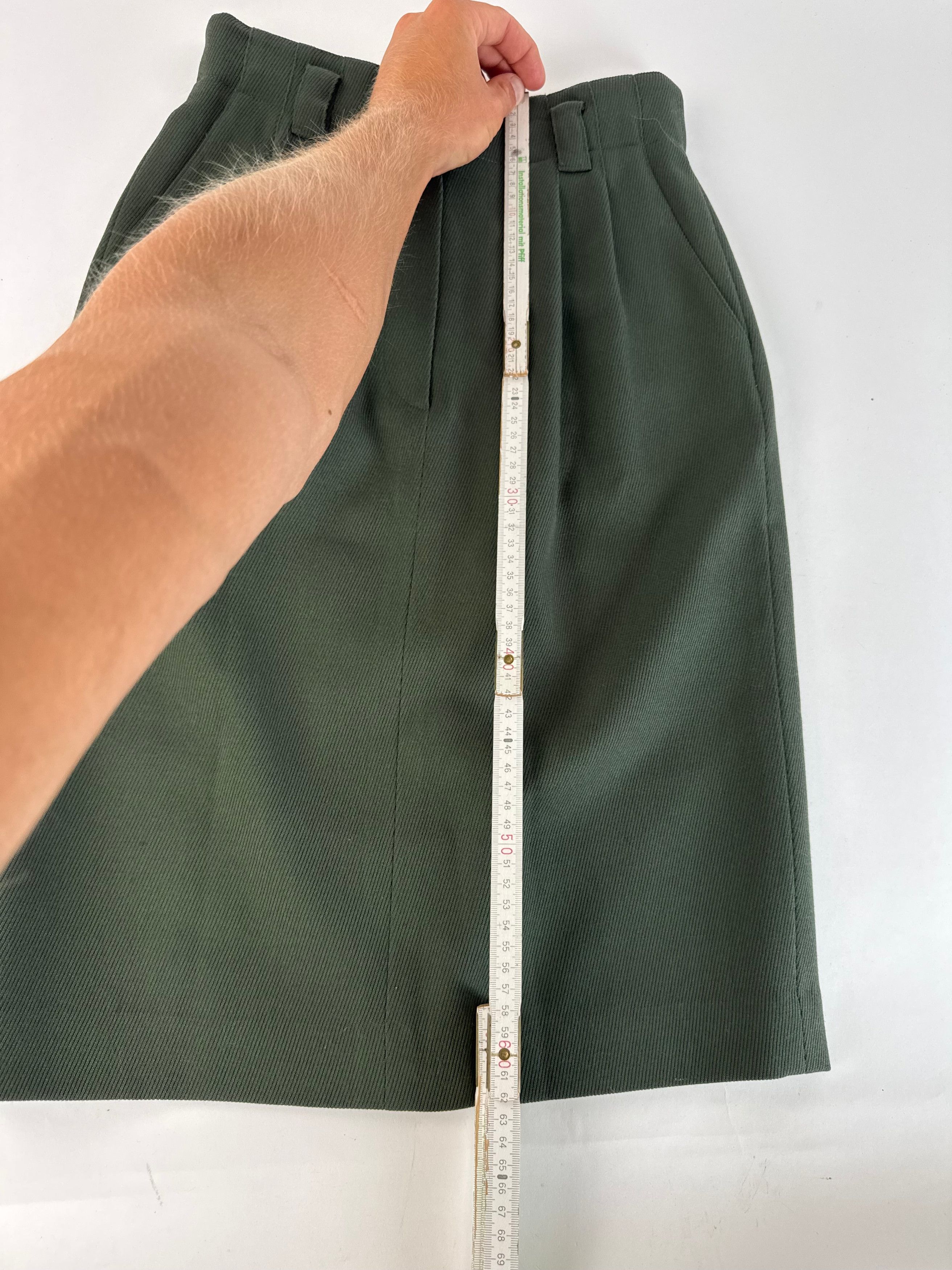 Dior Vintage Wool skirt Green M Size 30" / US 8 / IT 44 - 7 Thumbnail