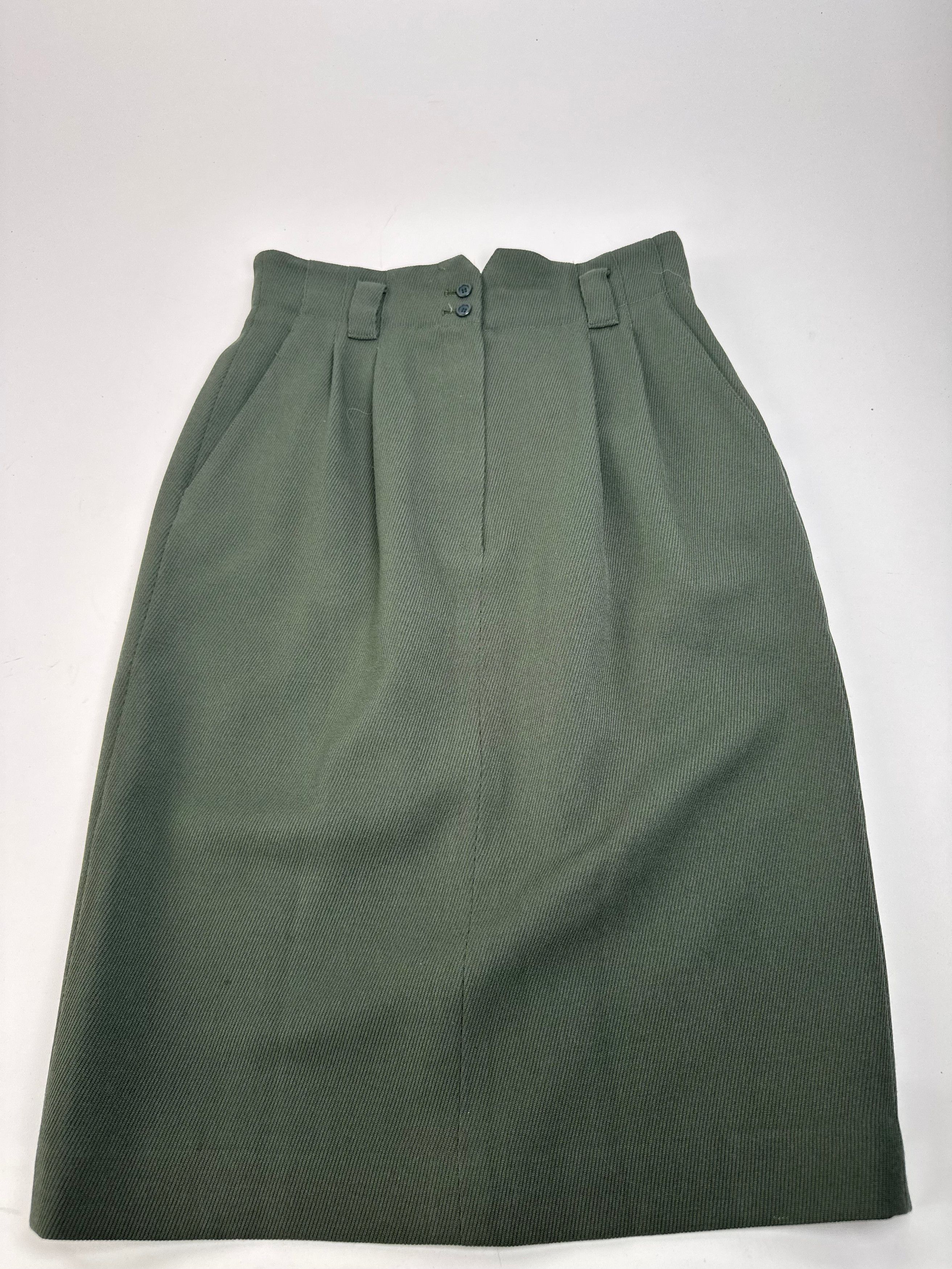 Dior Vintage Wool skirt Green M Size 30" / US 8 / IT 44 - 4 Thumbnail