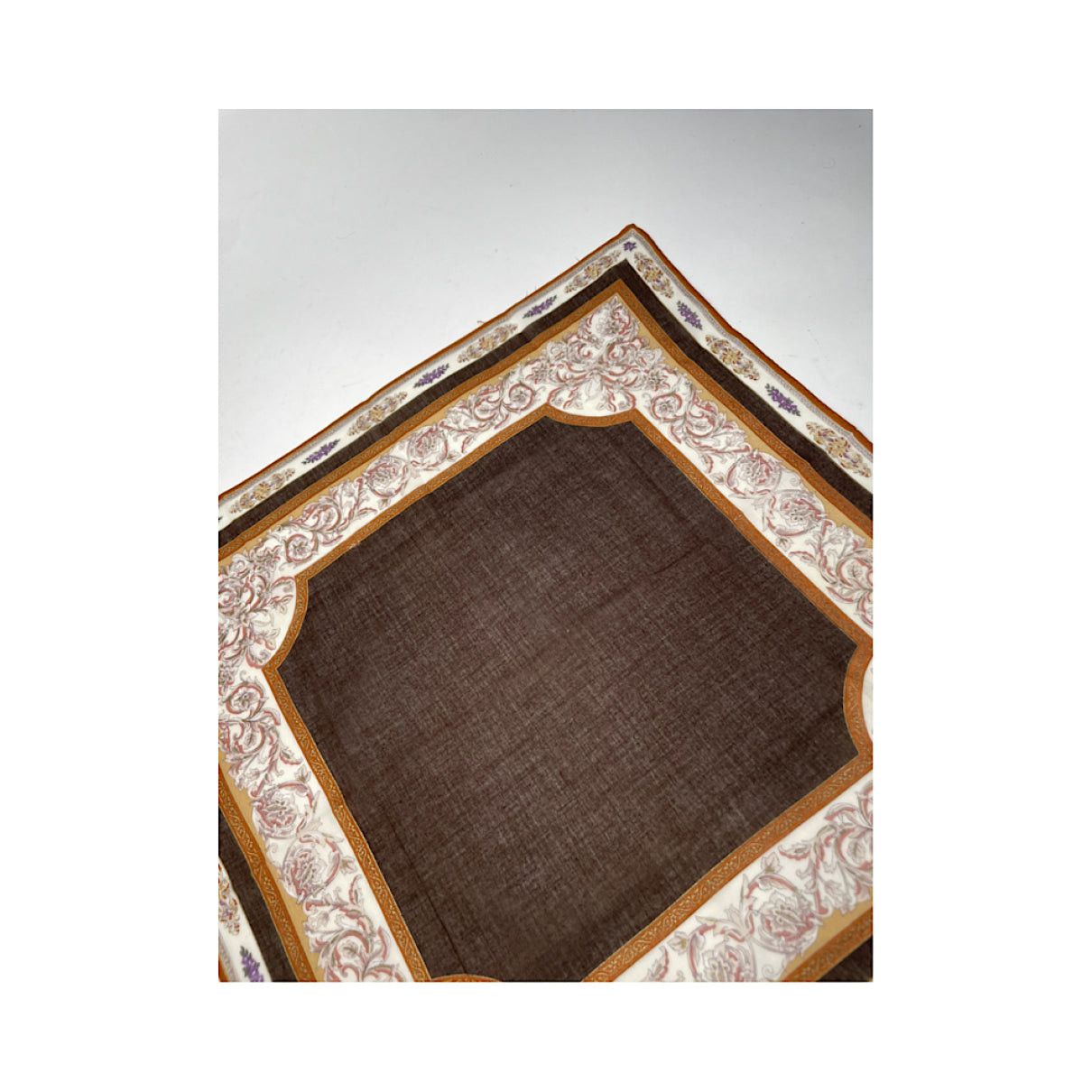 Celine Brown Silk Silk Handkerchief Size ONE SIZE - 5 Thumbnail