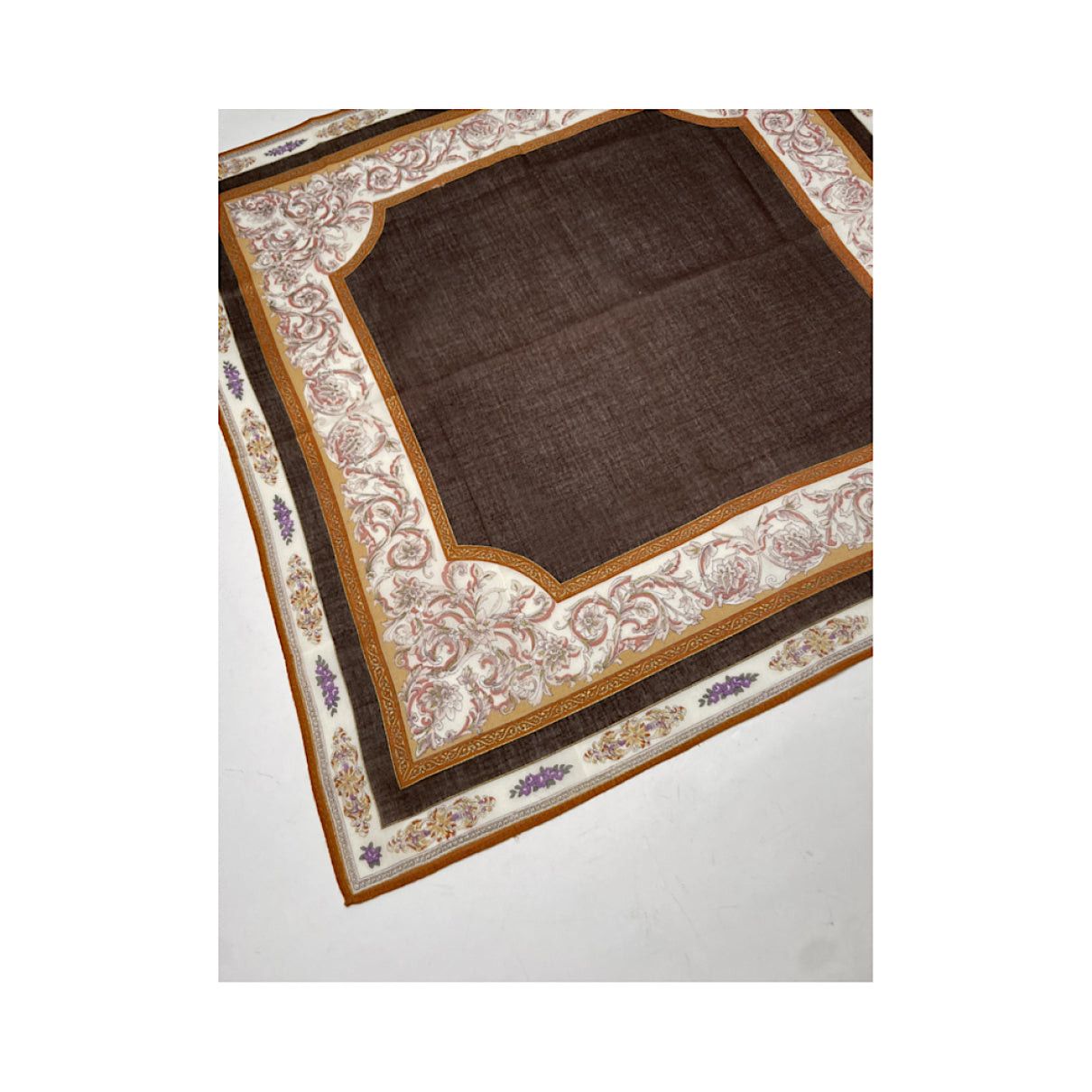 Celine Brown Silk Silk Handkerchief Size ONE SIZE - 4 Thumbnail