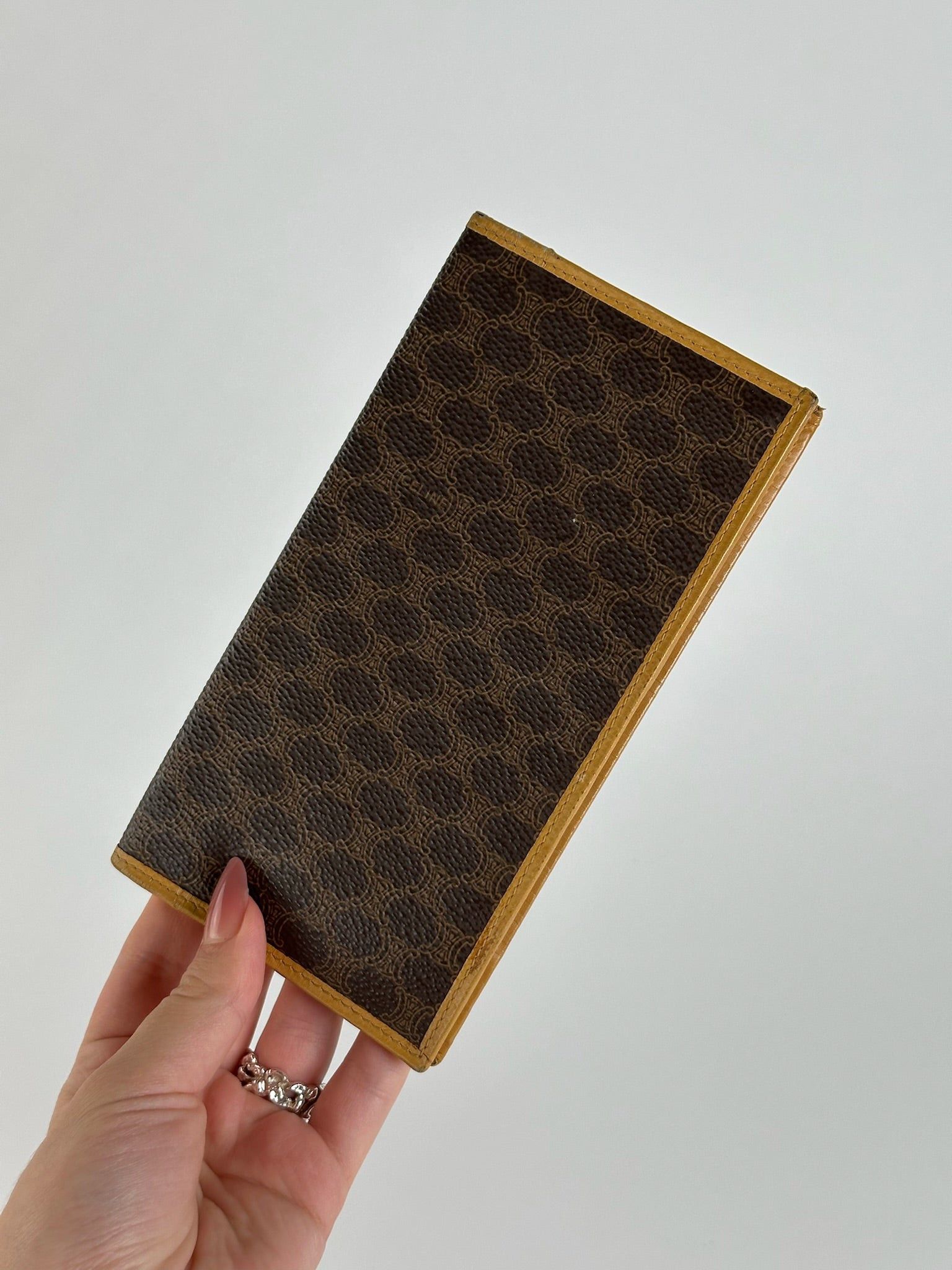Celine Vintage Paris leather Card Holder / ID holder brown Size ONE SIZE - 10 Thumbnail