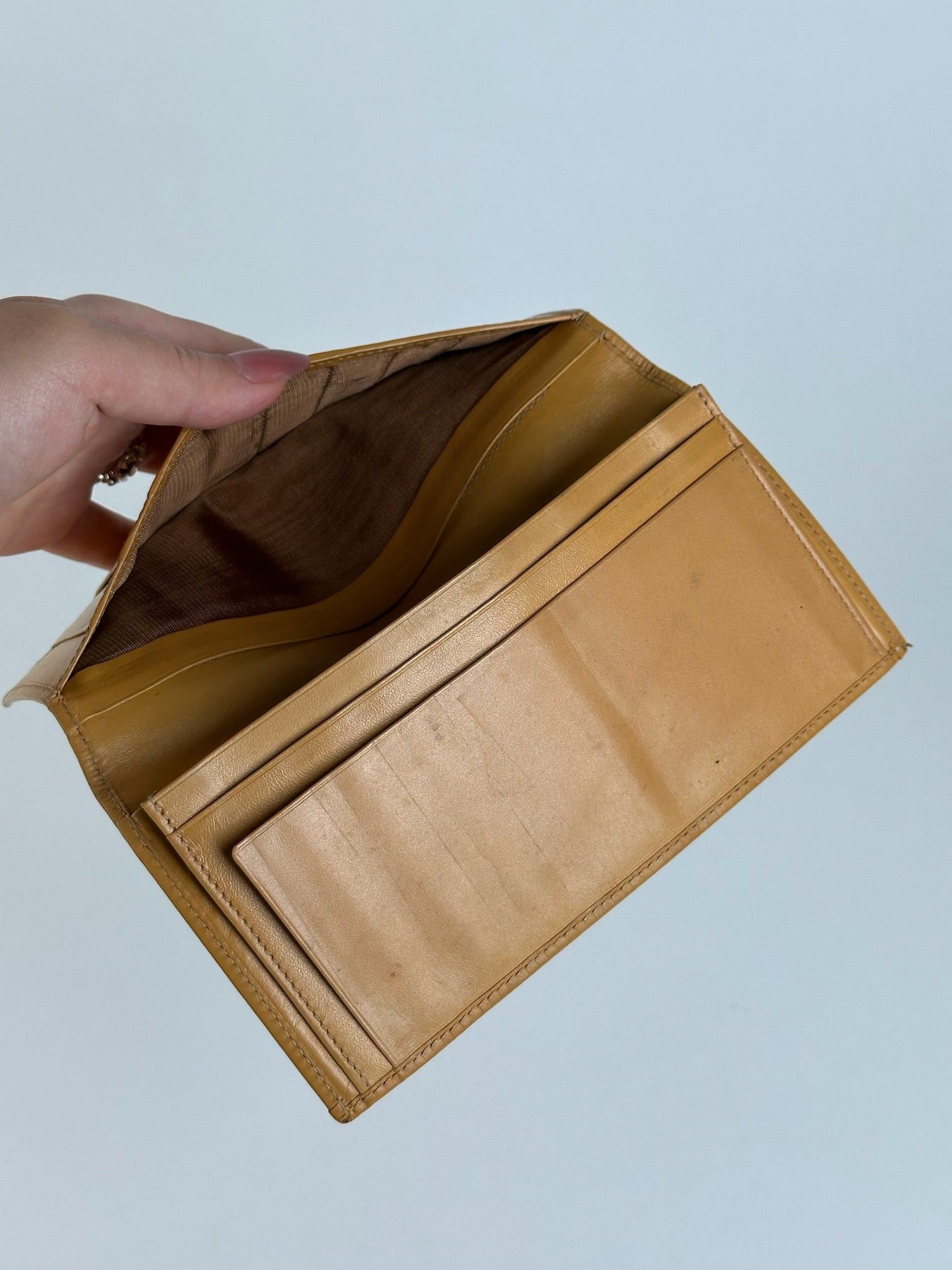 Celine Vintage Paris leather Card Holder / ID holder brown Size ONE SIZE - 4 Thumbnail