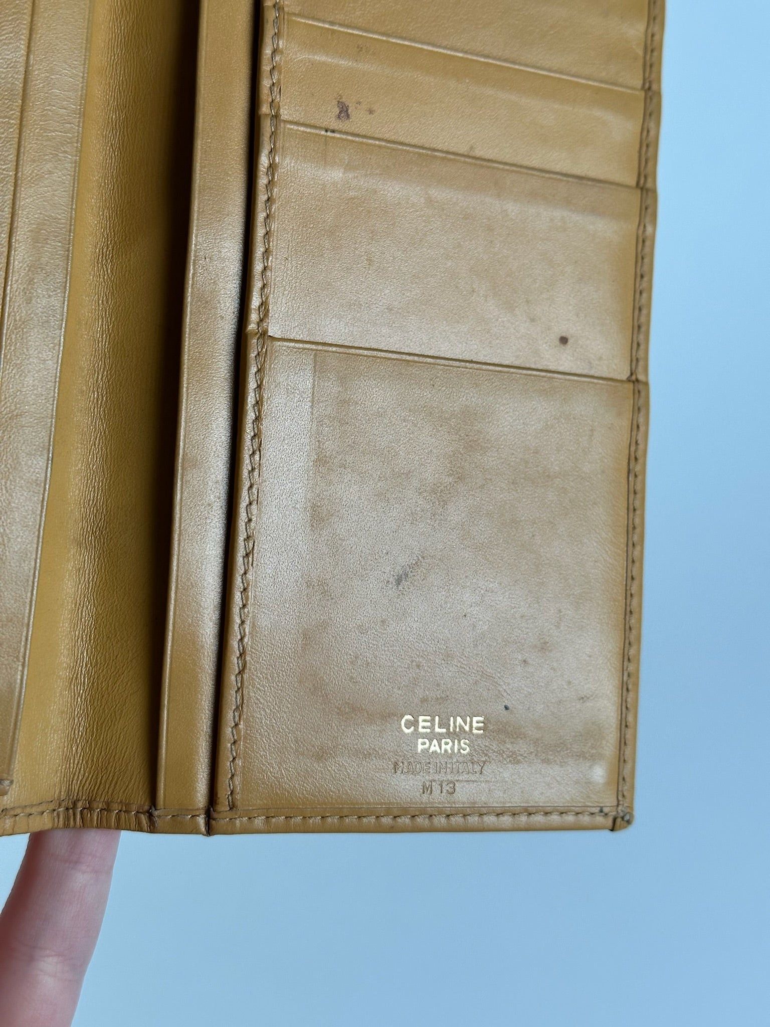 Celine Vintage Paris leather Card Holder / ID holder brown Size ONE SIZE - 6 Thumbnail