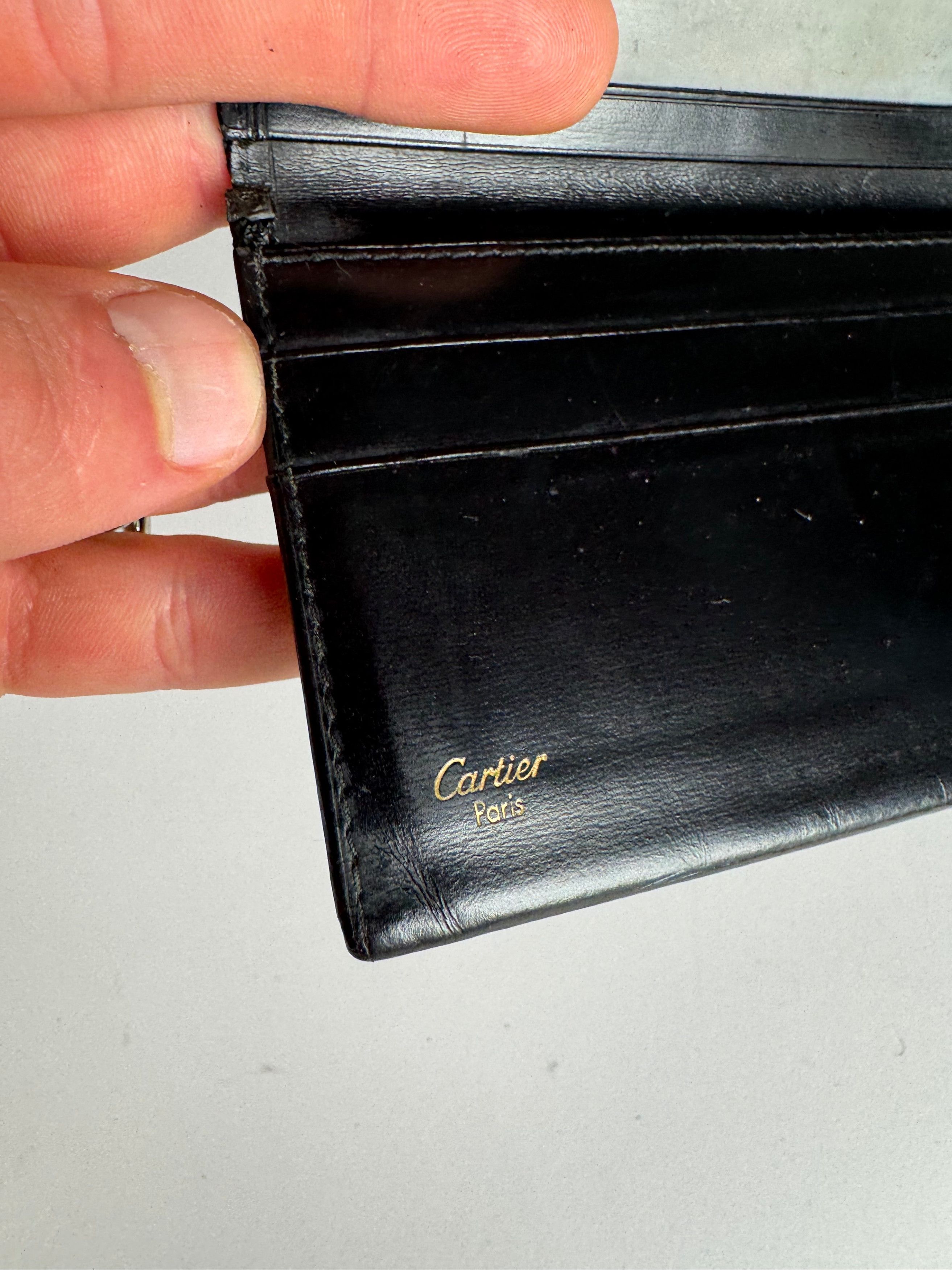 Cartier Vintage Patent Leather Card Holder Black Size ONE SIZE - 4 Thumbnail
