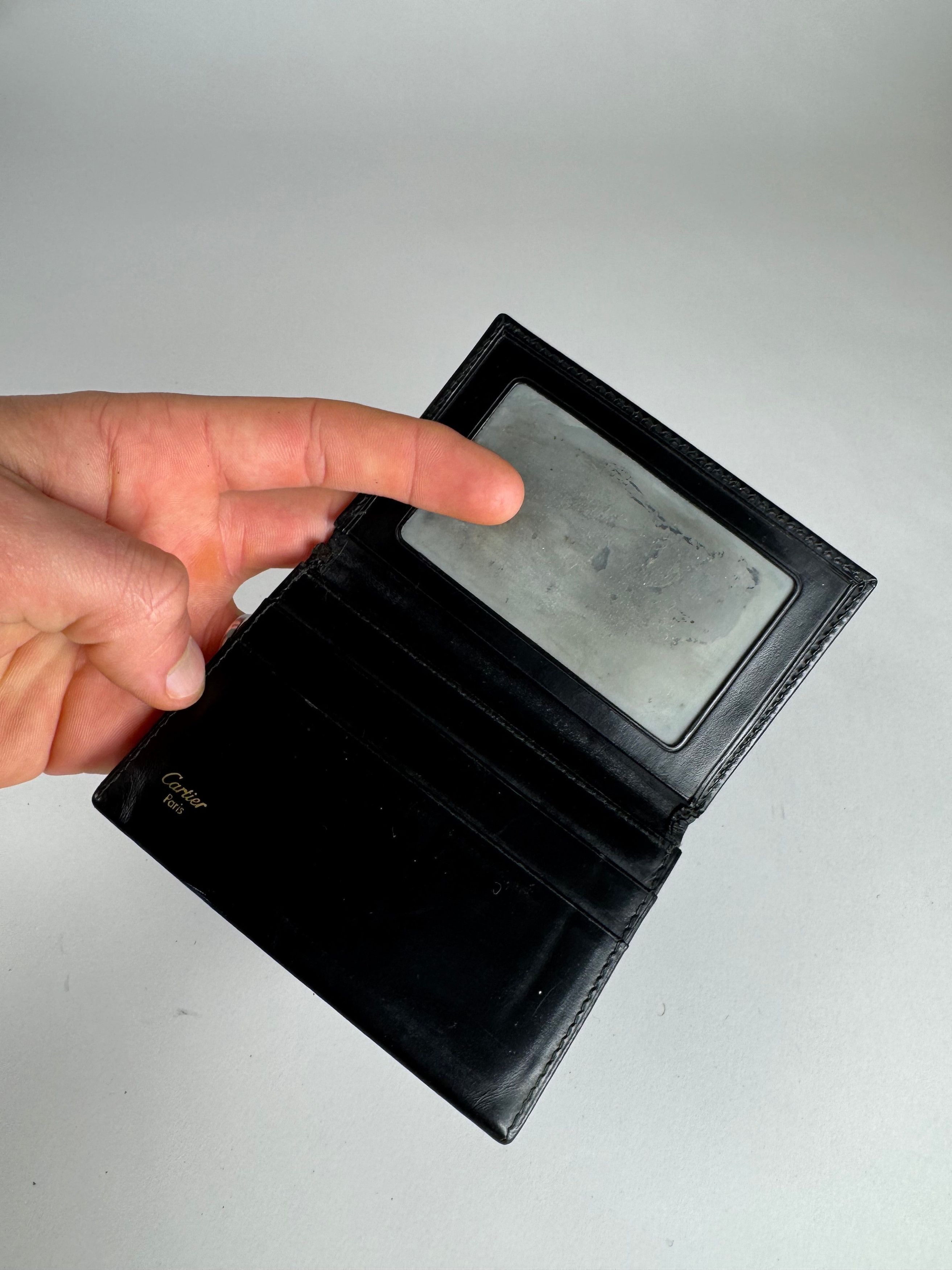 Cartier Vintage Patent Leather Card Holder Black Size ONE SIZE - 3 Thumbnail