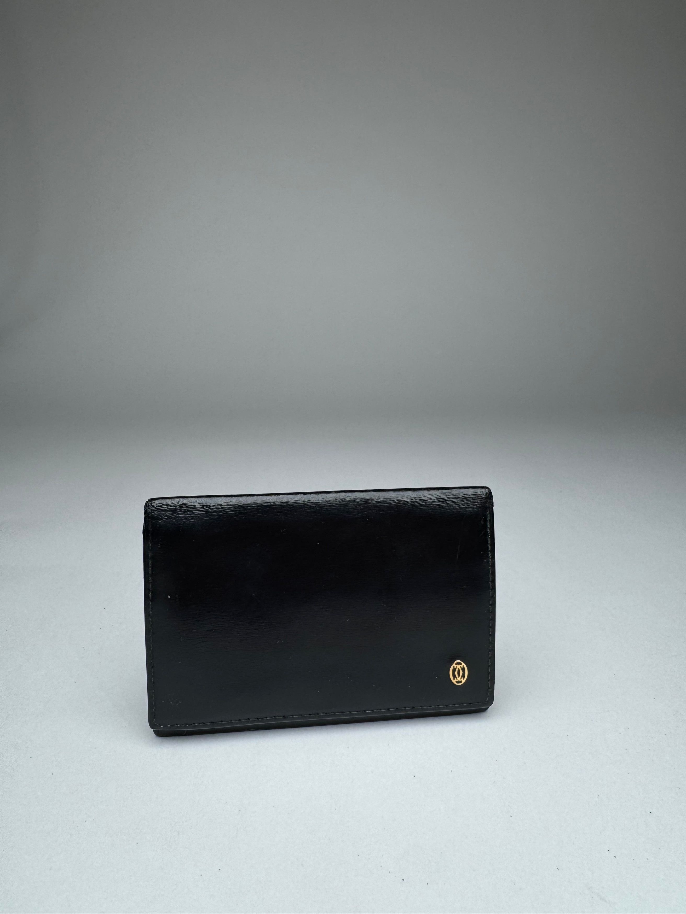 Cartier Vintage Patent Leather Card Holder Black Size ONE SIZE - 11 Thumbnail