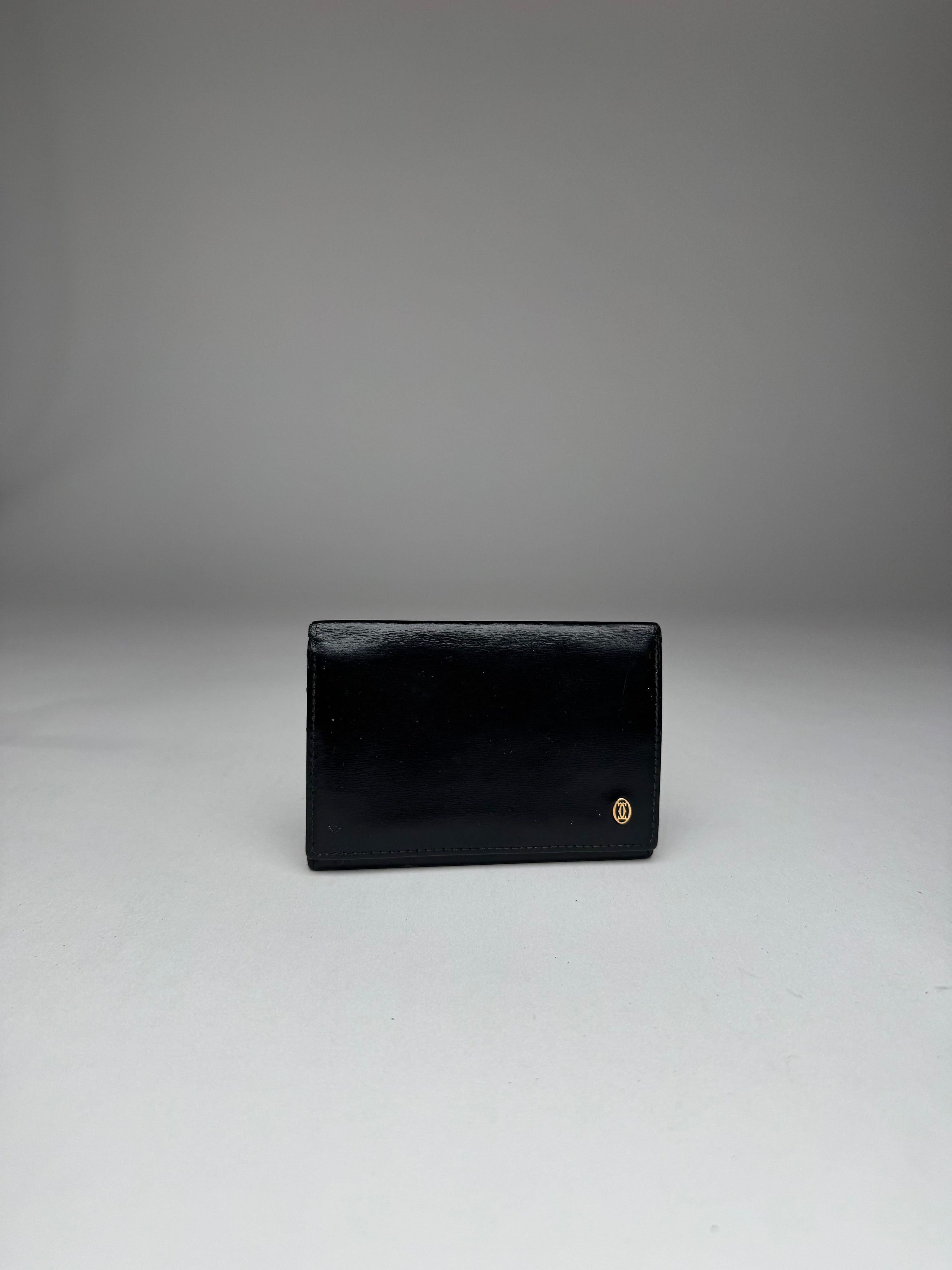 Cartier Vintage Patent Leather Card Holder Black Size ONE SIZE - 7 Thumbnail