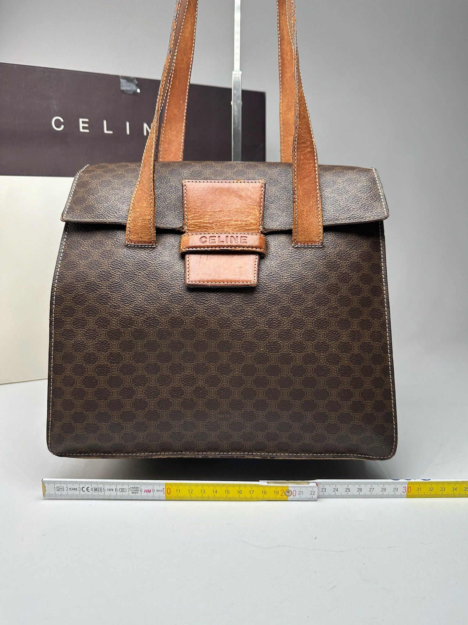 Celine Vintage Monogram Leather bag brown Size ONE SIZE - 7 Thumbnail