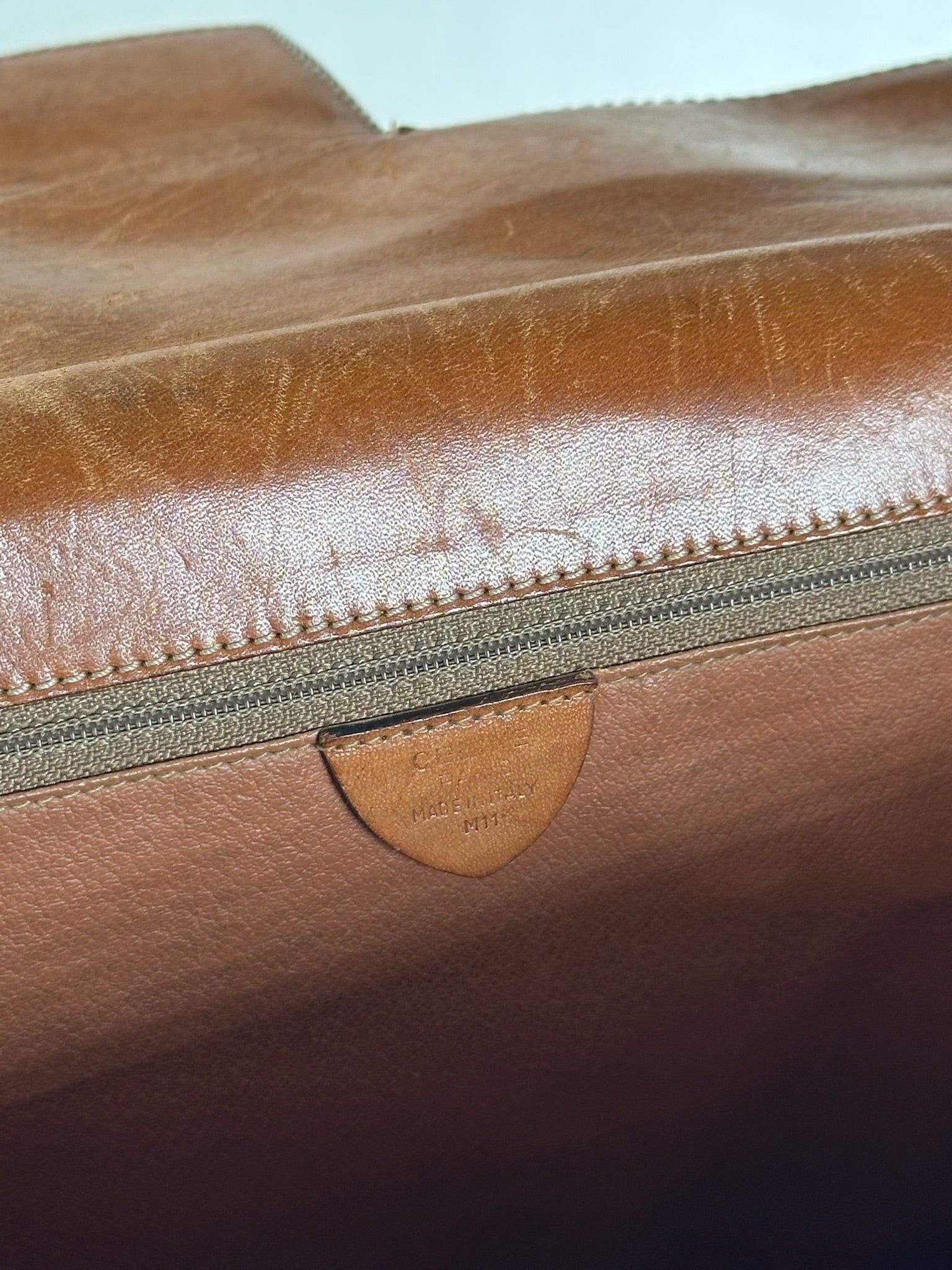 Celine Vintage Monogram Leather bag brown Size ONE SIZE - 4 Thumbnail