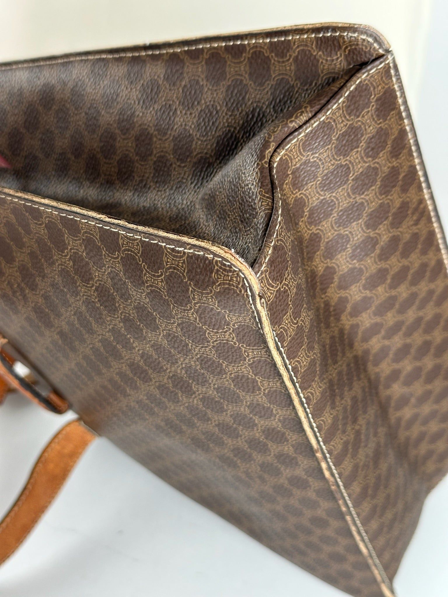 Celine Vintage Monogram Leather bag brown Size ONE SIZE - 10 Thumbnail