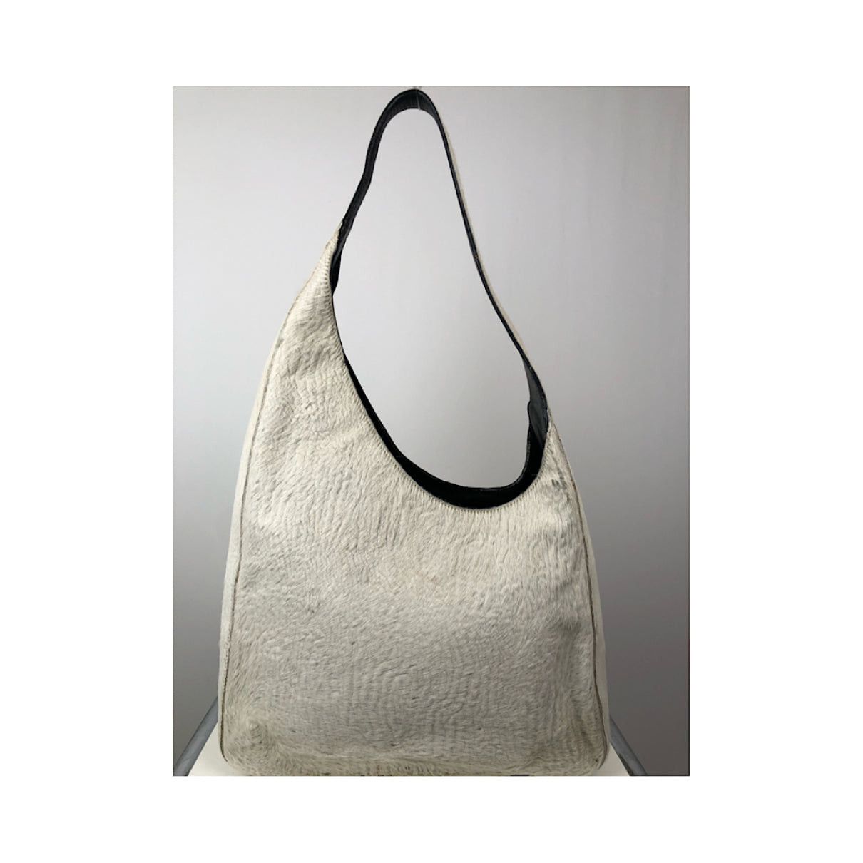 Prada Cleo White Fur Handbag Size ONE SIZE - 3 Thumbnail
