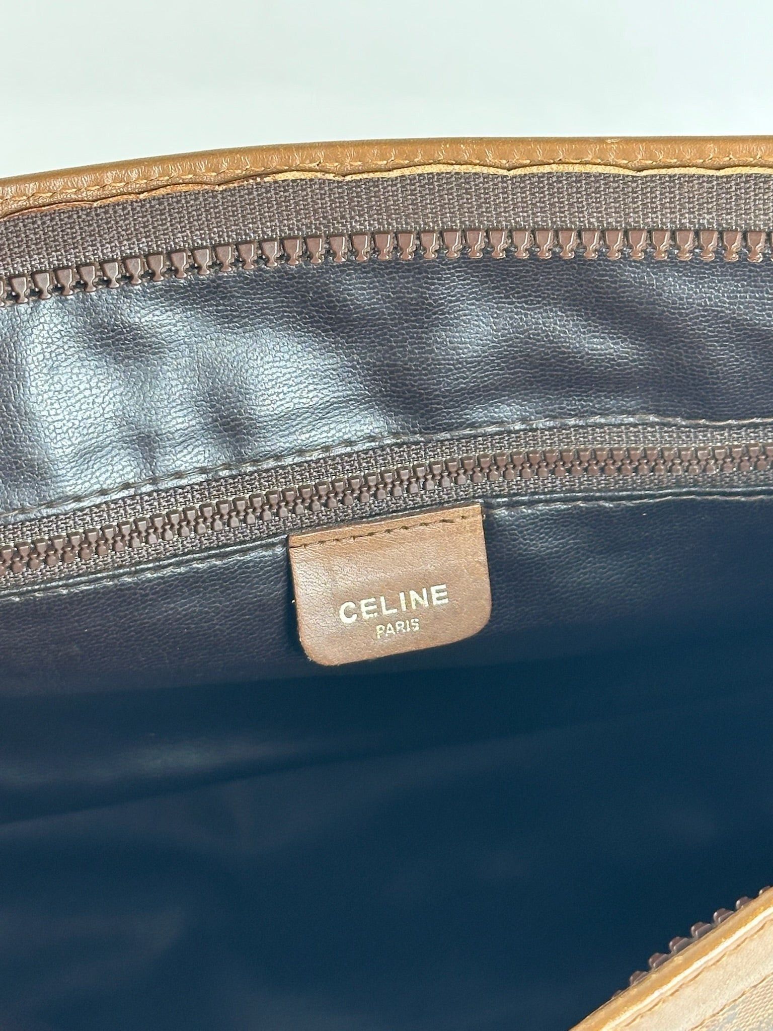 Celine Vintage Triomphe Leather Clutch brown Size ONE SIZE - 8 Thumbnail