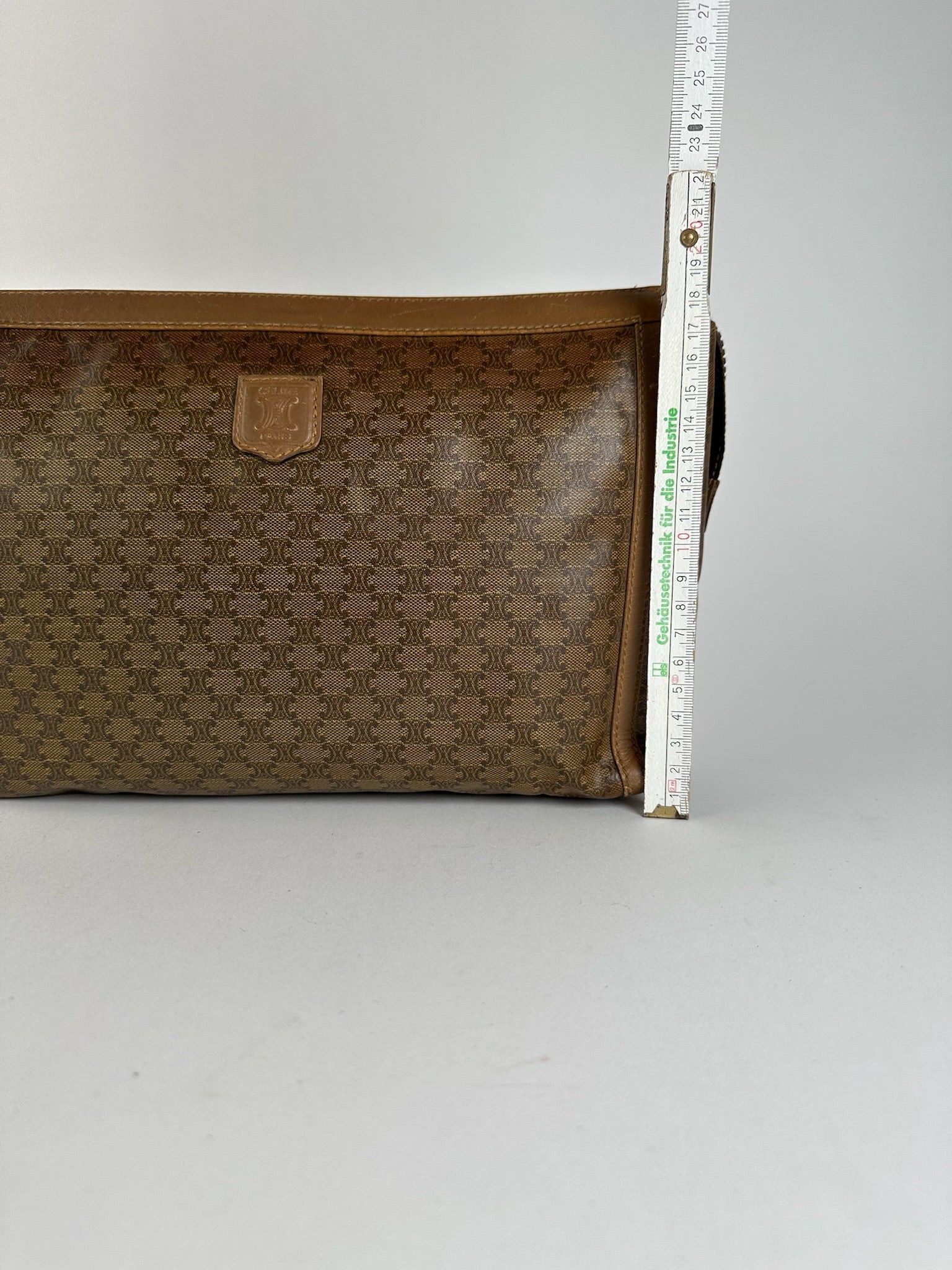 Celine Vintage Triomphe Leather Clutch brown Size ONE SIZE - 14 Thumbnail