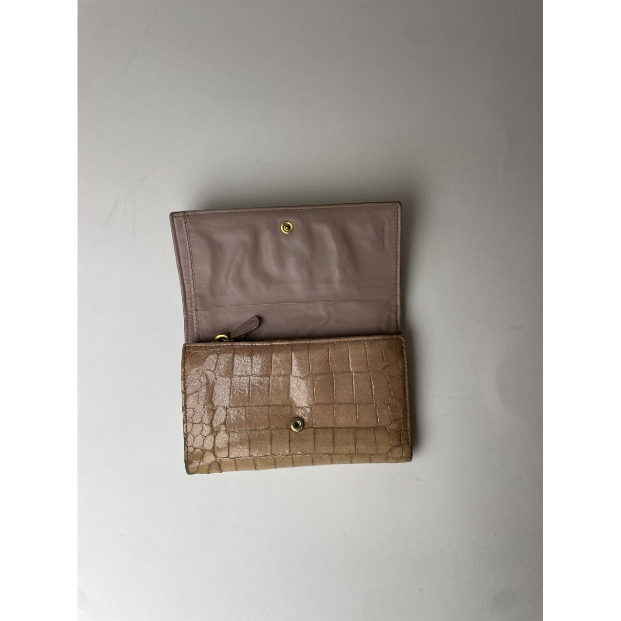 Miu Miu Beige Leather Wallet Size ONE SIZE - 5 Thumbnail