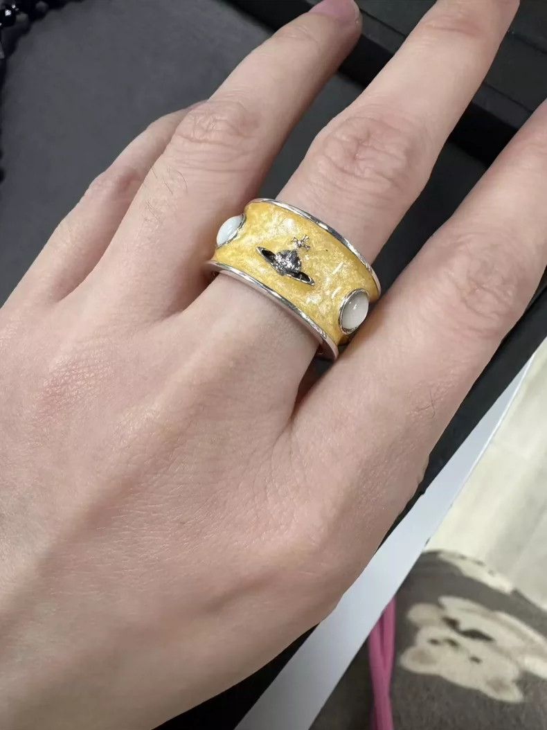 Vivienne Westwood Vivienne Westwood Saturn King Ring - dmc Size ONE SIZE - 5 Thumbnail