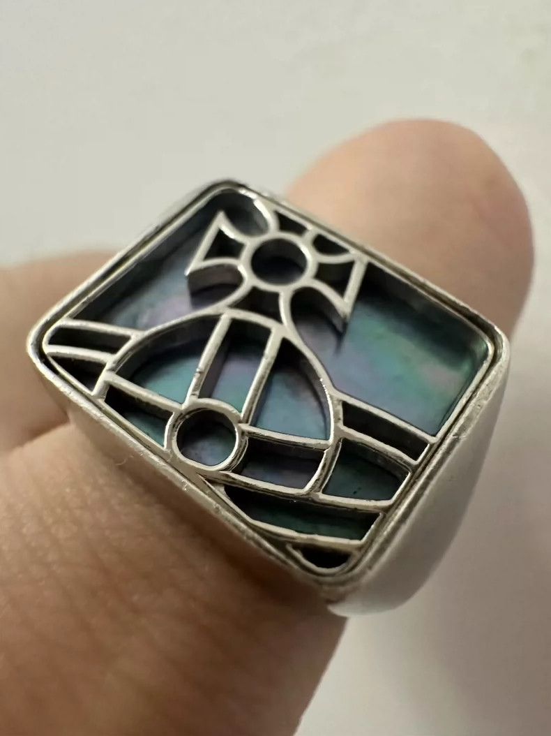 Vivienne Westwood Vivienne Westwood Square Pearl Ring - dmc Size ONE SIZE - 2 Thumbnail