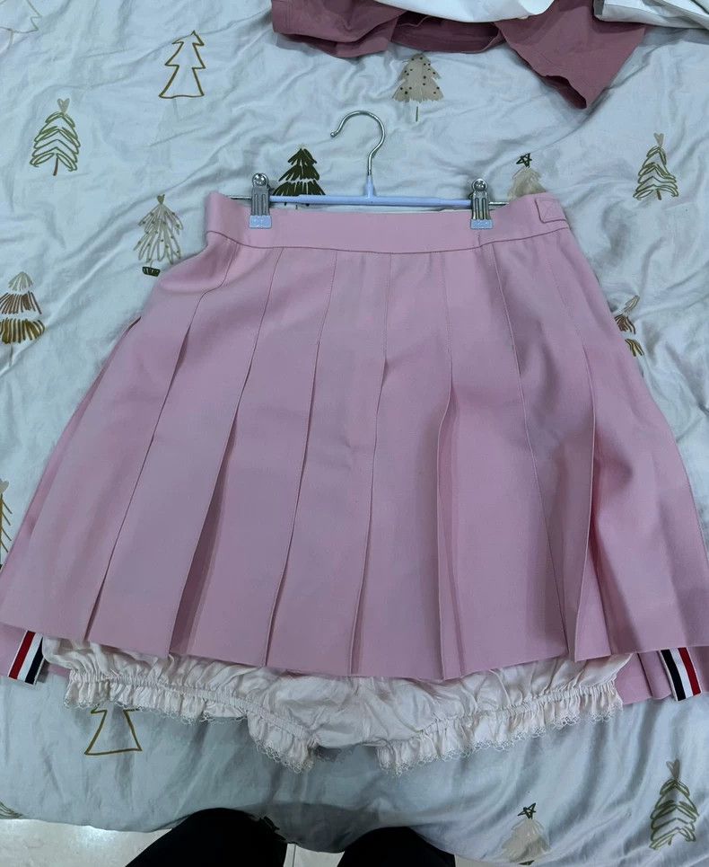Thom Browne Thom Browne Pink Pleated Mini Skirt - dmc Size US 30 / EU 46 - 2 Thumbnail