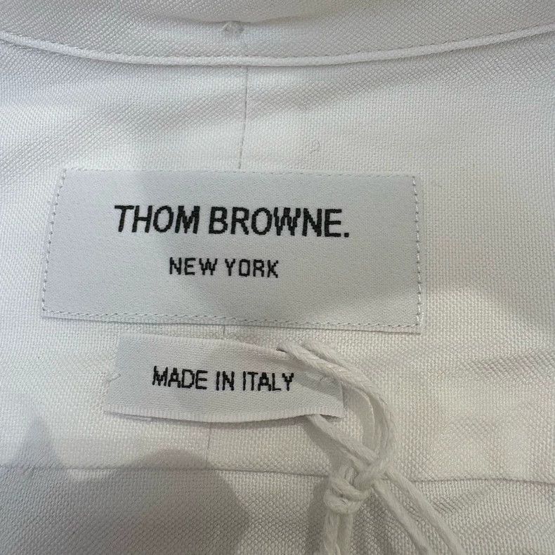 Thom Browne THOM BROWNE Four-Stripe Long-Sleeve Shirt - dmc Size US M / EU 48-50 / 2 - 3 Thumbnail