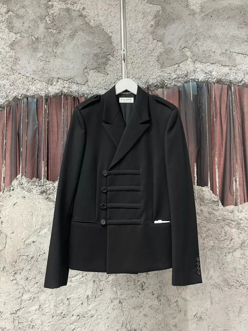 Saint Laurent Paris Saint Laurent Courtly Style Blazer Size US L / EU 52-54 / 3 - 3 Thumbnail