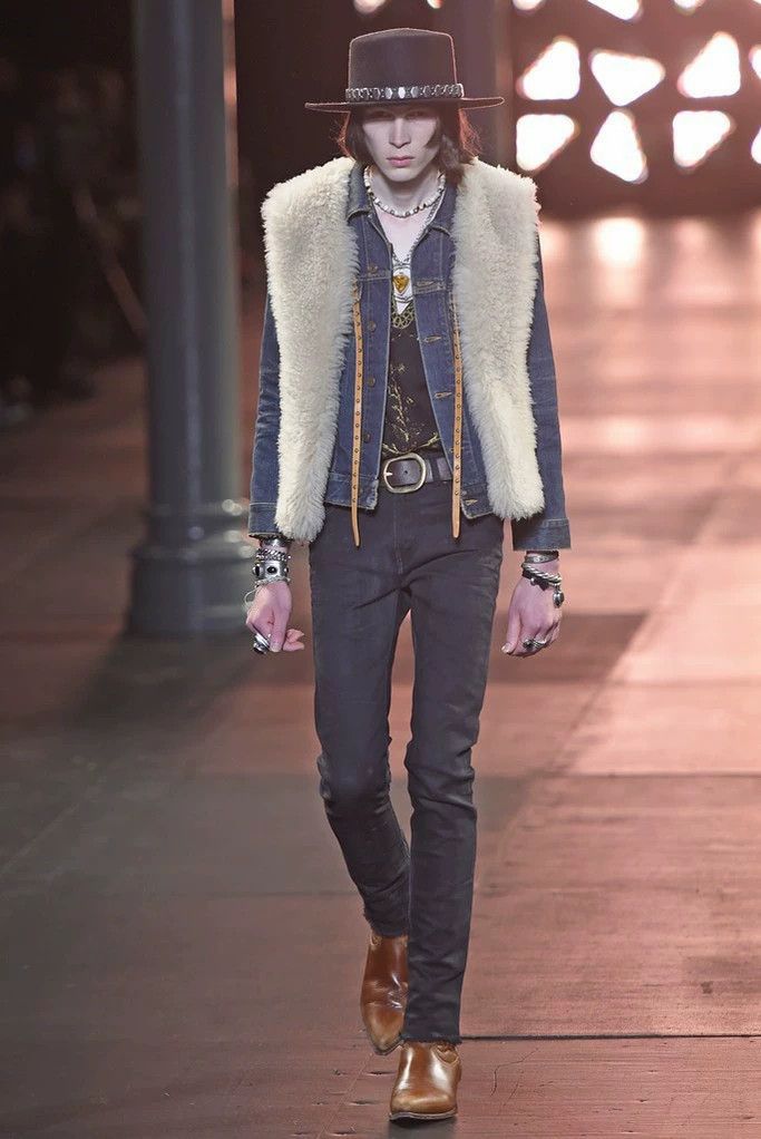 Saint Laurent Paris SAINT LAURENT Washed Blue Denim Jacket Size US XS / EU 42 / 0 - 9 Thumbnail