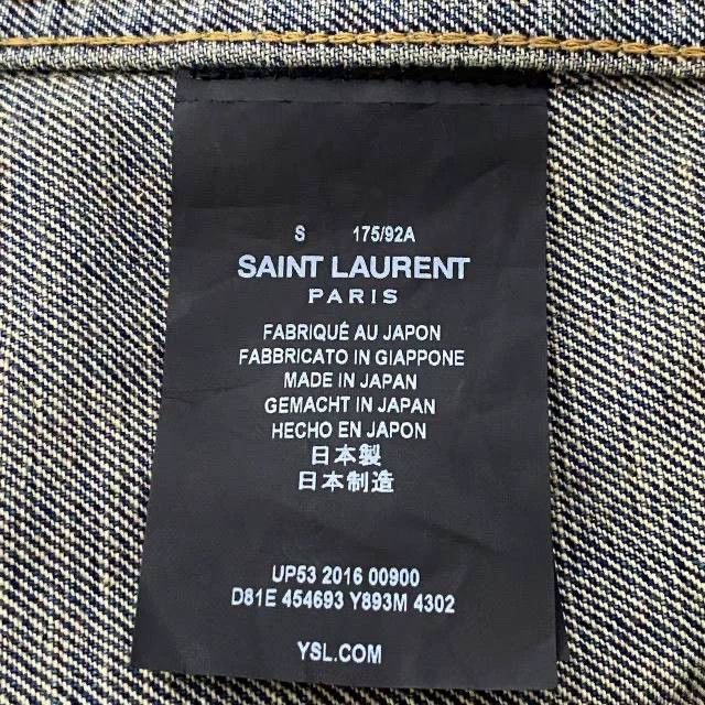 Saint Laurent Paris SAINT LAURENT Limited Shark Denim Jacket Size US S / EU 44-46 / 1 - 5 Thumbnail