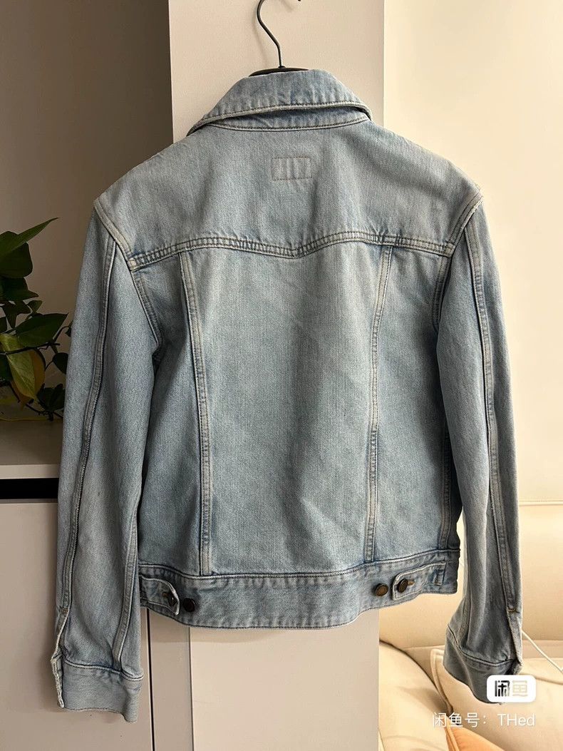 Saint Laurent Paris Saint Laurent Distressed Denim Jacket Size US S / EU 44-46 / 1 - 3 Thumbnail