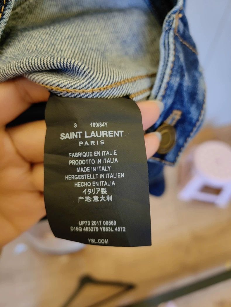 Yves Saint Laurent Saint Laurent Women's Denim Jacket Size US S / EU 44-46 / 1 - 8 Thumbnail