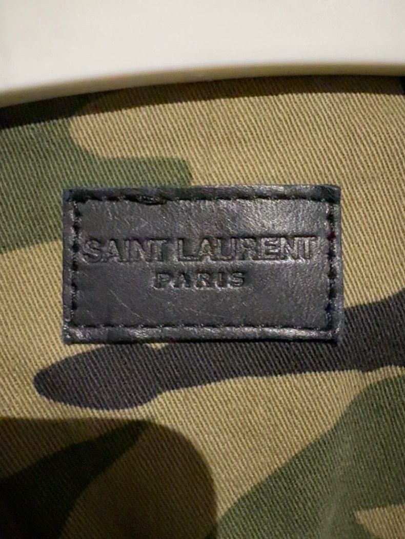Saint Laurent Paris Saint Laurent Camouflage Studded Jacket Size US XS / EU 42 / 0 - 2 Thumbnail