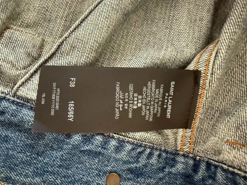 Yves Saint Laurent YSL Denim Jacket (Naza Same Style) Size US M / EU 48-50 / 2 - 4 Thumbnail