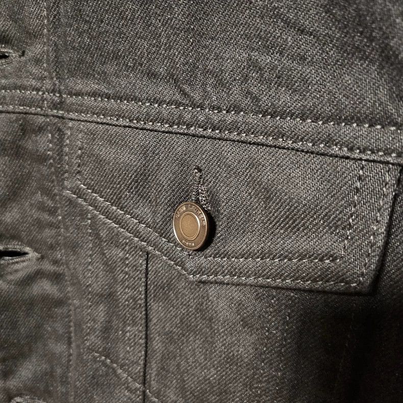 Saint Laurent Paris YSL Black Denim Jacket with Shearling Collar Size US L / EU 52-54 / 3 - 3 Thumbnail