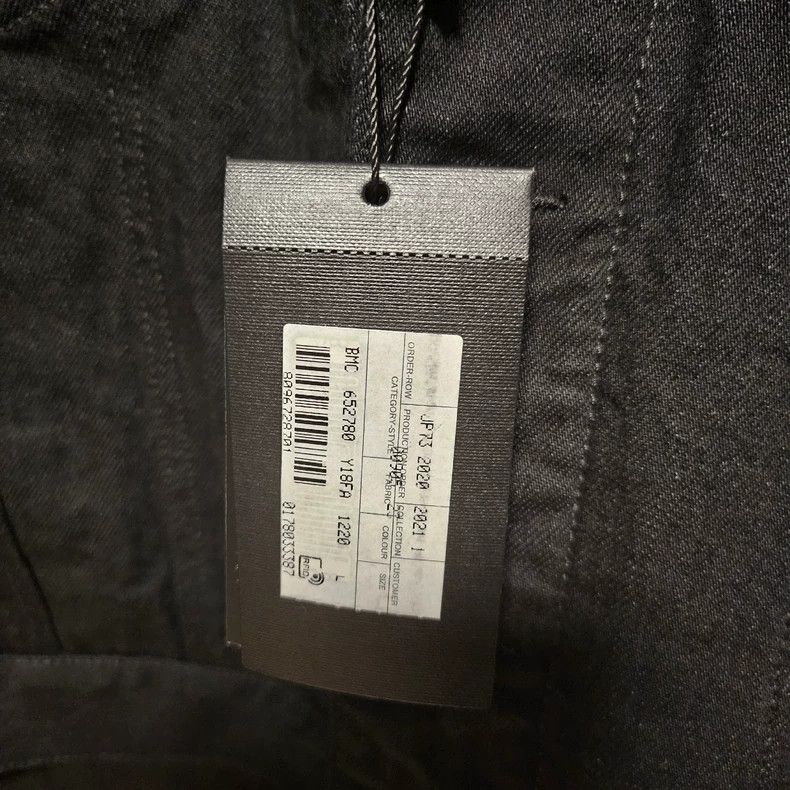 Saint Laurent Paris YSL Black Denim Jacket with Shearling Collar Size US L / EU 52-54 / 3 - 4 Thumbnail