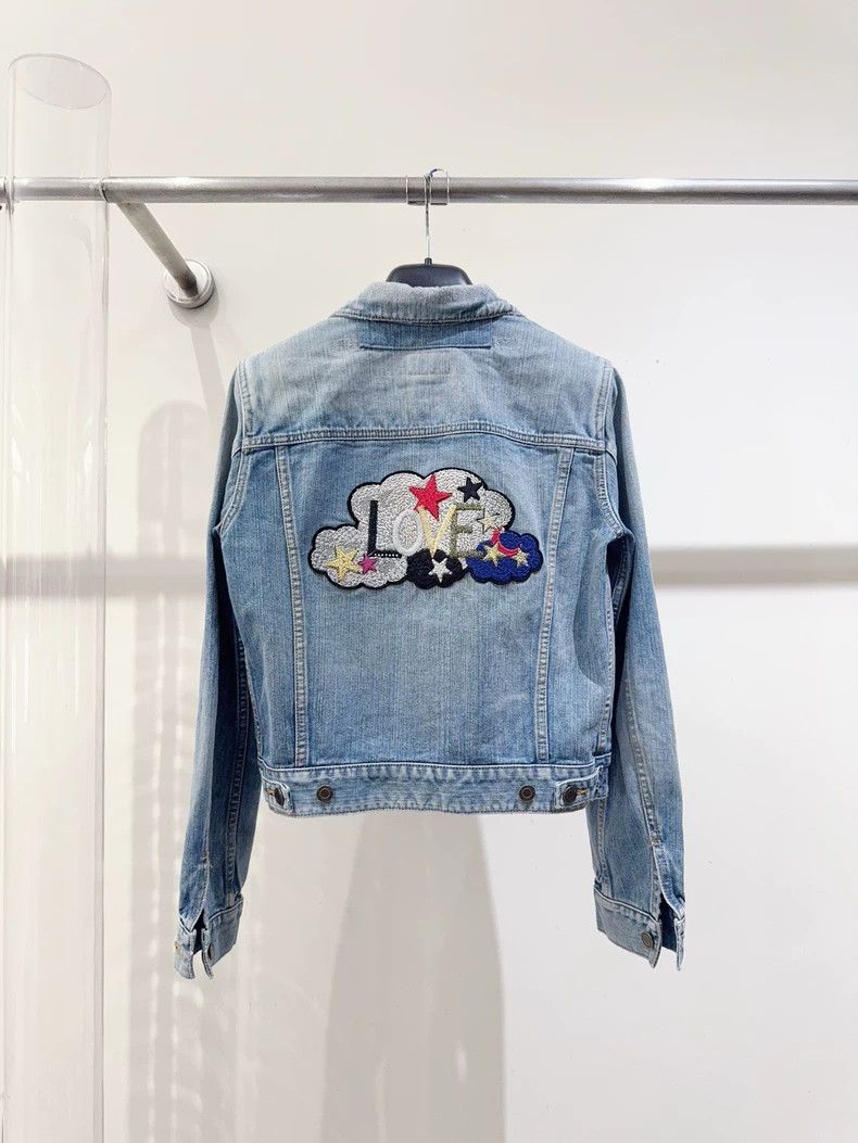 Saint Laurent Paris SLP Saint Laurent Distressed Denim Jacket Size US L / EU 52-54 / 3 - 4 Thumbnail