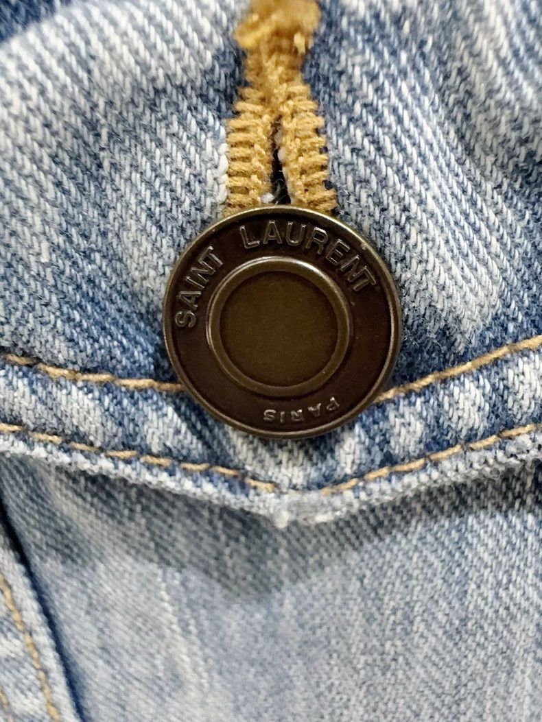 Saint Laurent Paris SLP Saint Laurent Distressed Denim Jacket Size US L / EU 52-54 / 3 - 3 Thumbnail