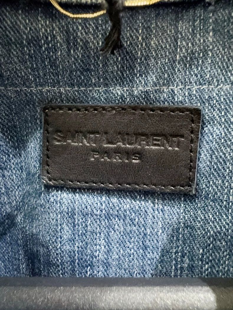 Saint Laurent Paris SLP Saint Laurent Distressed Denim Jacket Size US L / EU 52-54 / 3 - 2 Thumbnail