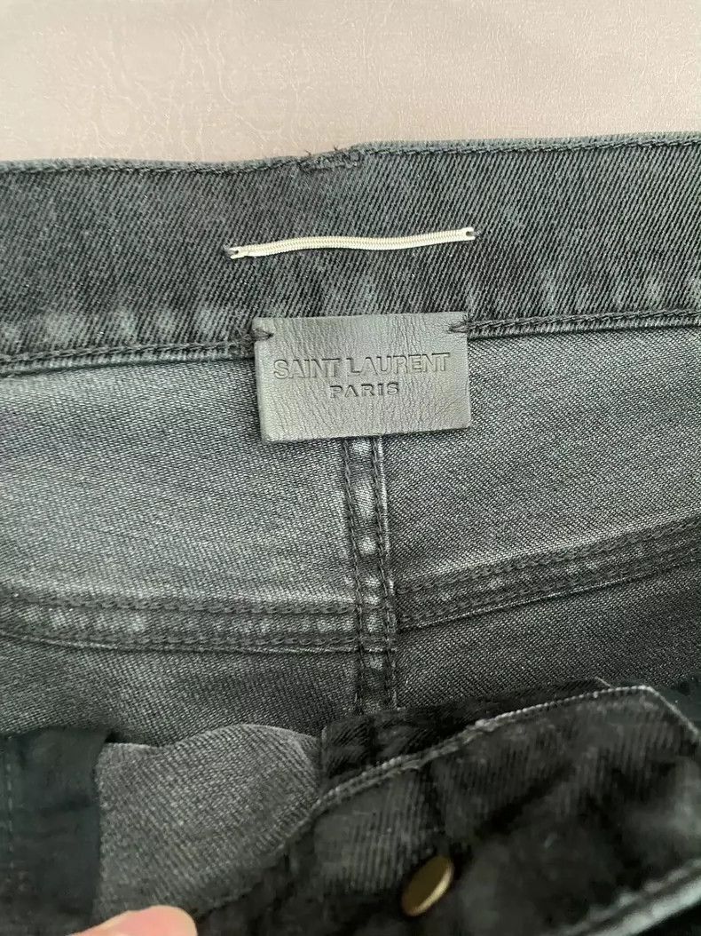 Saint Laurent Paris Saint Laurent Water Wave Claw Black Jeans Size US 32 / EU 48 - 3 Thumbnail