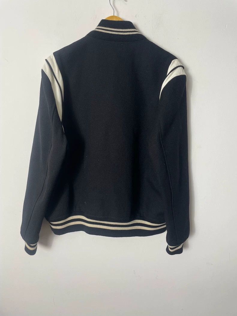 Saint Laurent Paris Saint Laurent Black and White Baseball Jacket Size US XL / EU 56 / 4 - 4 Thumbnail