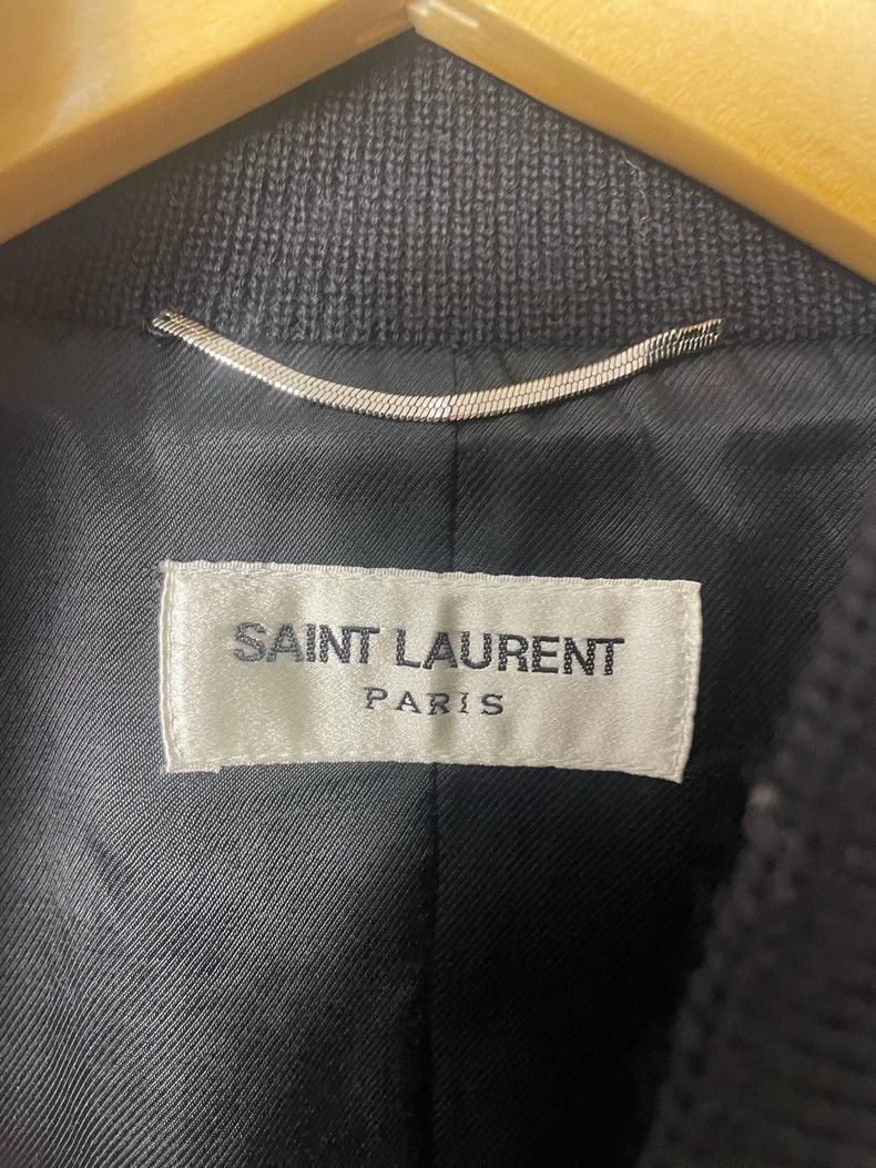 Saint Laurent Paris Saint Laurent Black and White Baseball Jacket Size US XL / EU 56 / 4 - 2 Thumbnail