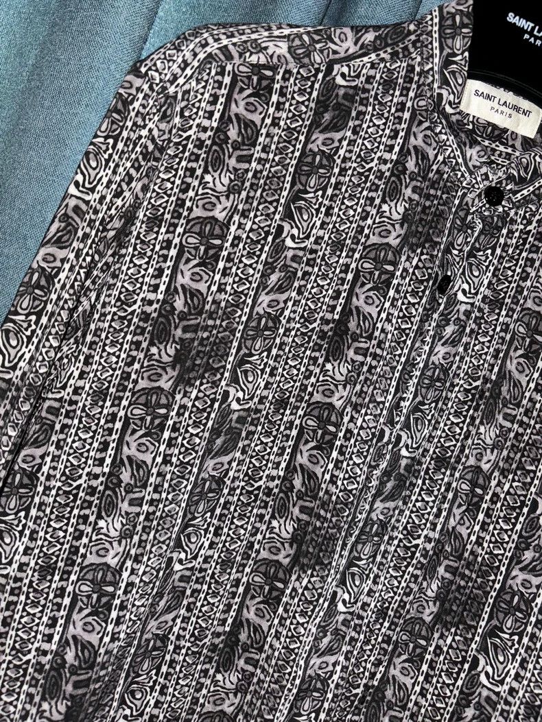 Saint Laurent Paris Saint Laurent Gypsy Style Silk Shirt Size US M / EU 48-50 / 2 - 3 Thumbnail