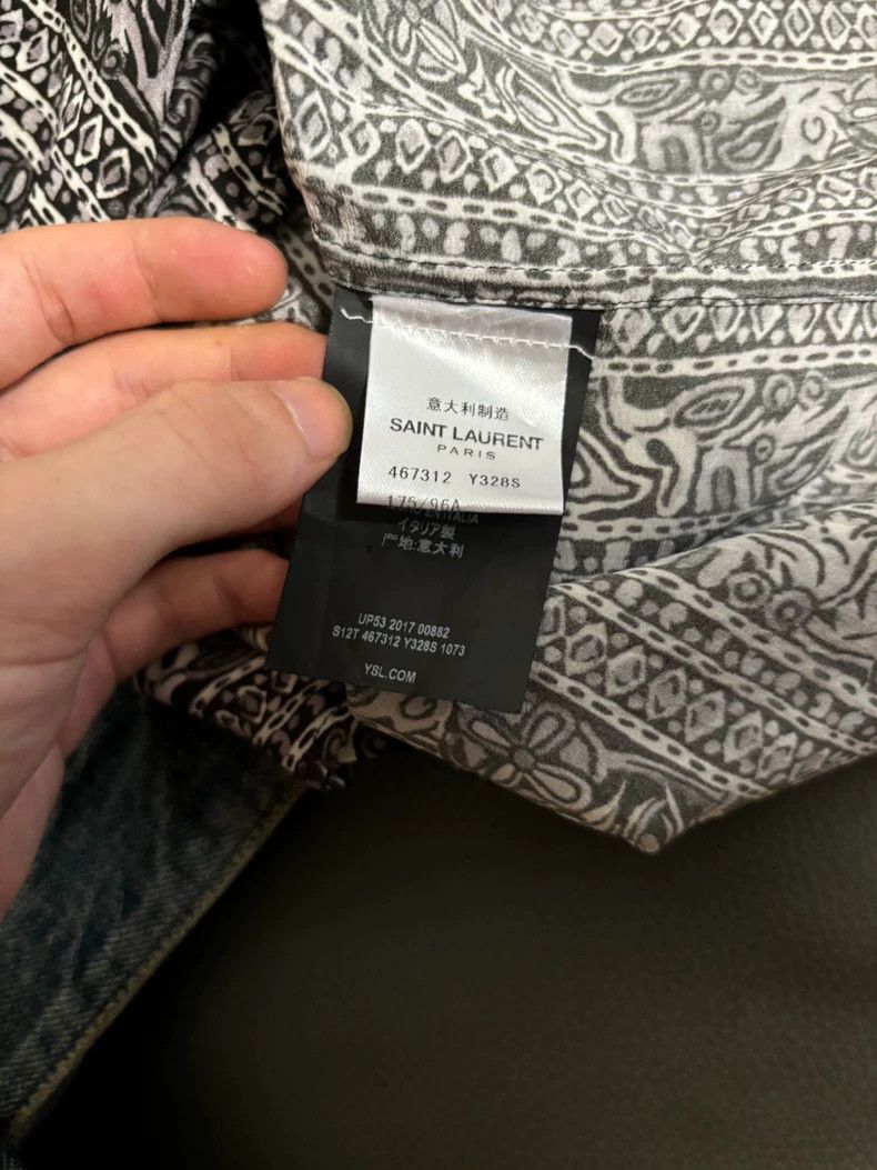 Saint Laurent Paris Saint Laurent Gypsy Style Silk Shirt Size US M / EU 48-50 / 2 - 6 Thumbnail