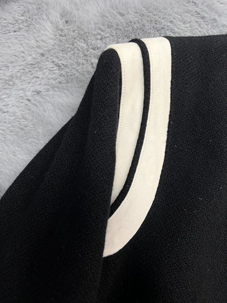 Saint Laurent Paris Saint Laurent Leather Wool Varsity Jacket Size US M / EU 48-50 / 2 - 6 Thumbnail