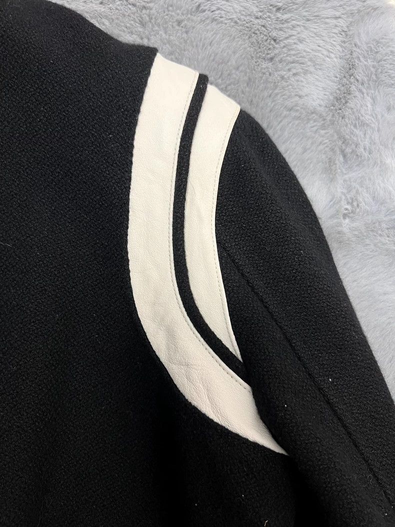 Saint Laurent Paris Saint Laurent Leather Wool Varsity Jacket Size US M / EU 48-50 / 2 - 7 Thumbnail