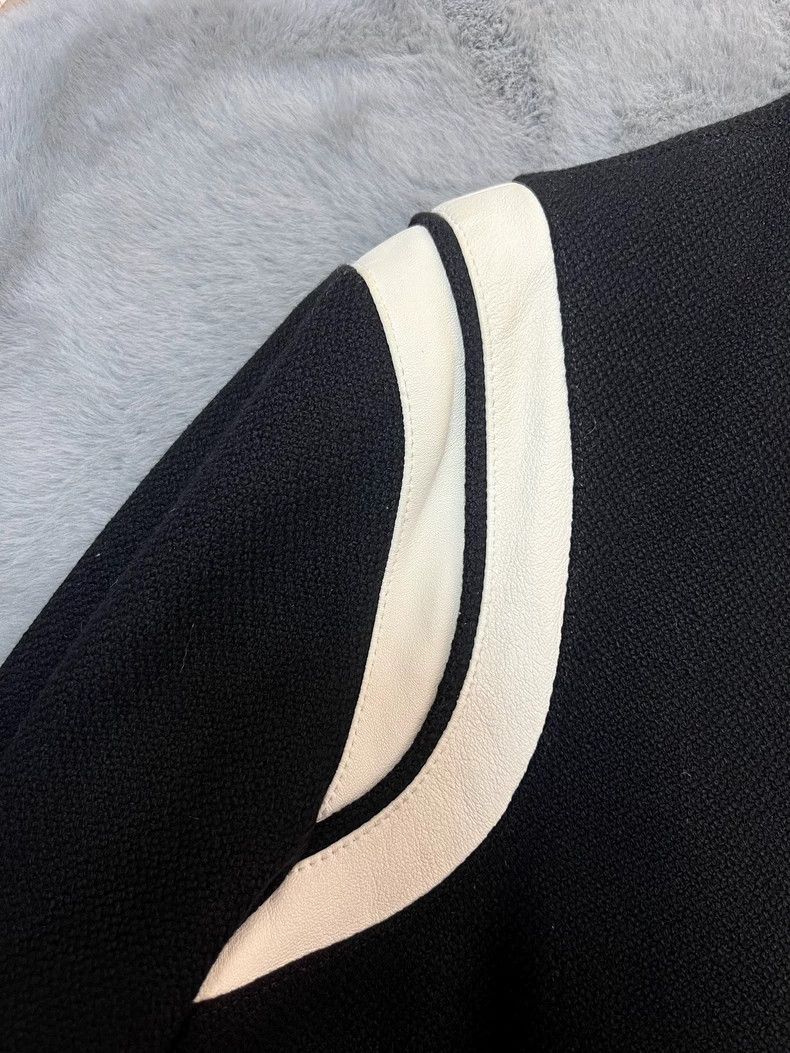 Saint Laurent Paris Saint Laurent Wool Leather Varsity Jacket Size US L / EU 52-54 / 3 - 4 Thumbnail