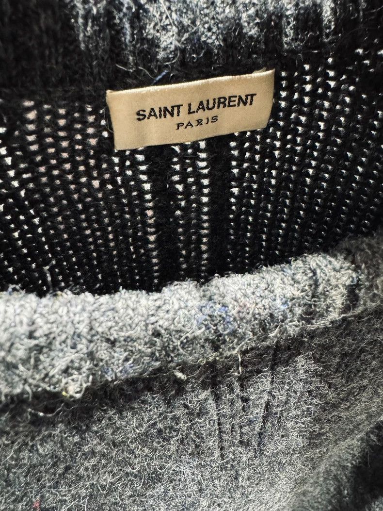 Saint Laurent Paris Saint Laurent 14AW Grey Wool Sweater Size US M / EU 48-50 / 2 - 3 Thumbnail