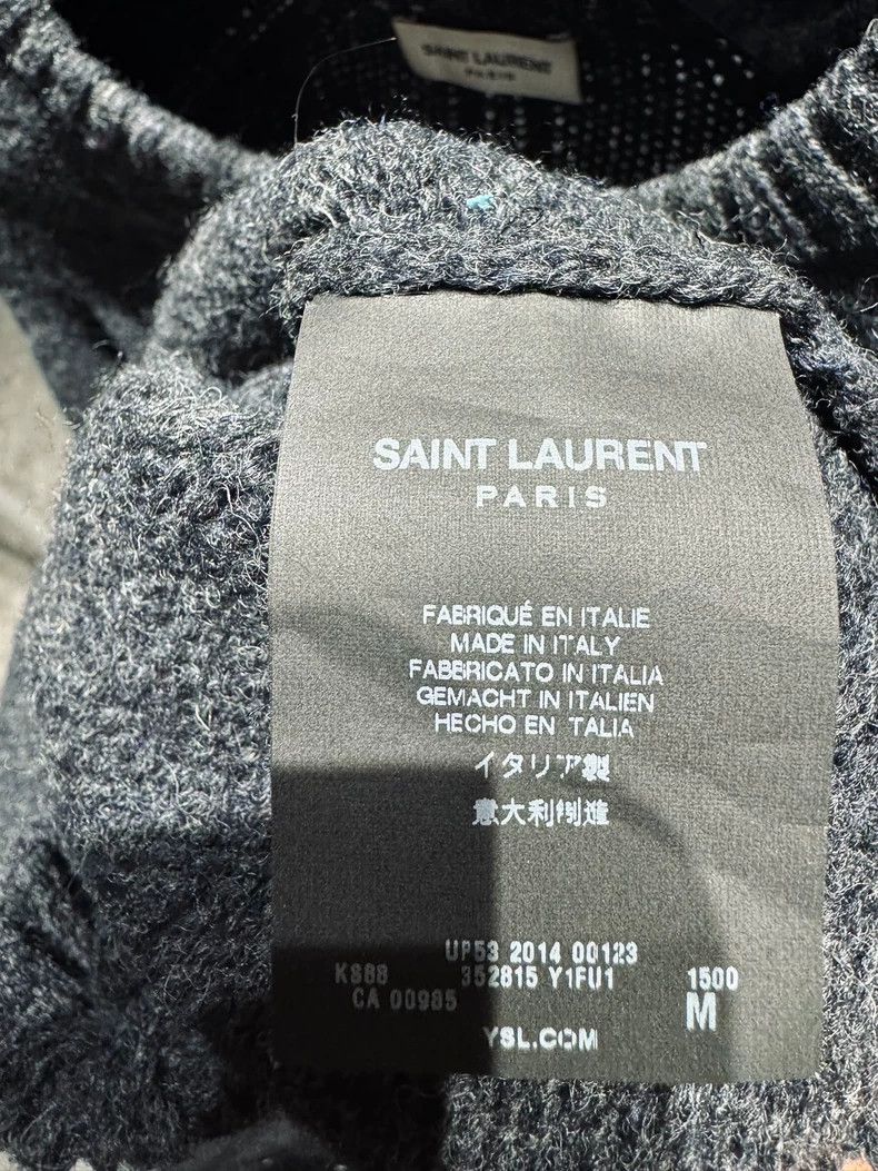 Saint Laurent Paris Saint Laurent 14AW Grey Wool Sweater Size US M / EU 48-50 / 2 - 4 Thumbnail