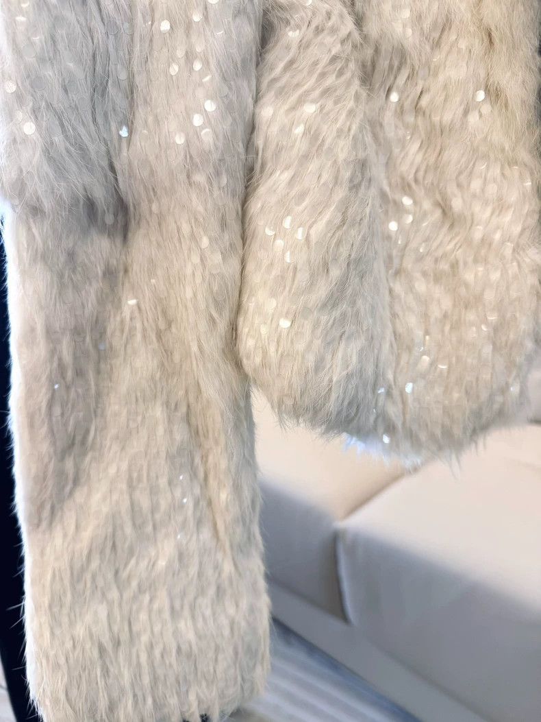 Saint Laurent Paris Saint Laurent Rabbit Fur Short Coat Size US S / EU 44-46 / 1 - 4 Thumbnail
