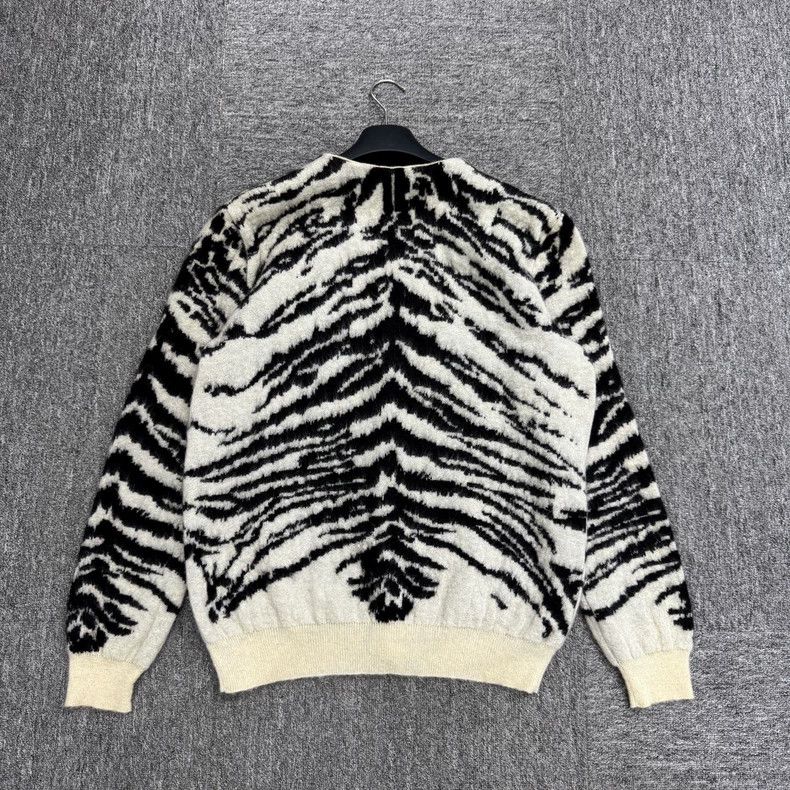 Saint Laurent Paris SLP Tiger Stripe Wool Jacket Size US XL / EU 56 / 4 - 2 Thumbnail