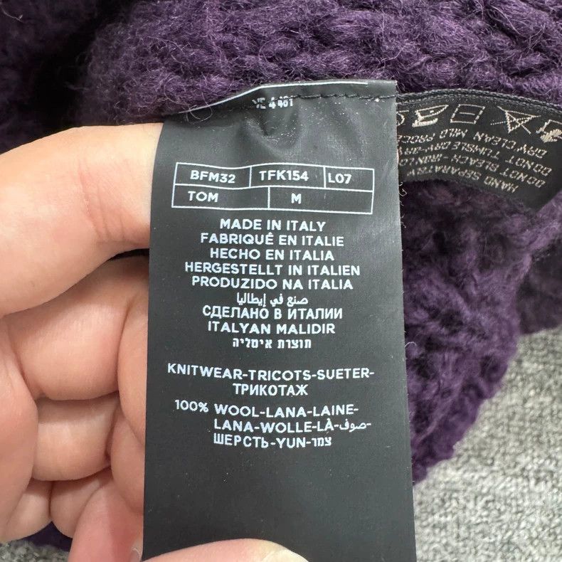Tom Ford Tom Ford Purple Wool Knit Sweater Size US M / EU 48-50 / 2 - 4 Thumbnail